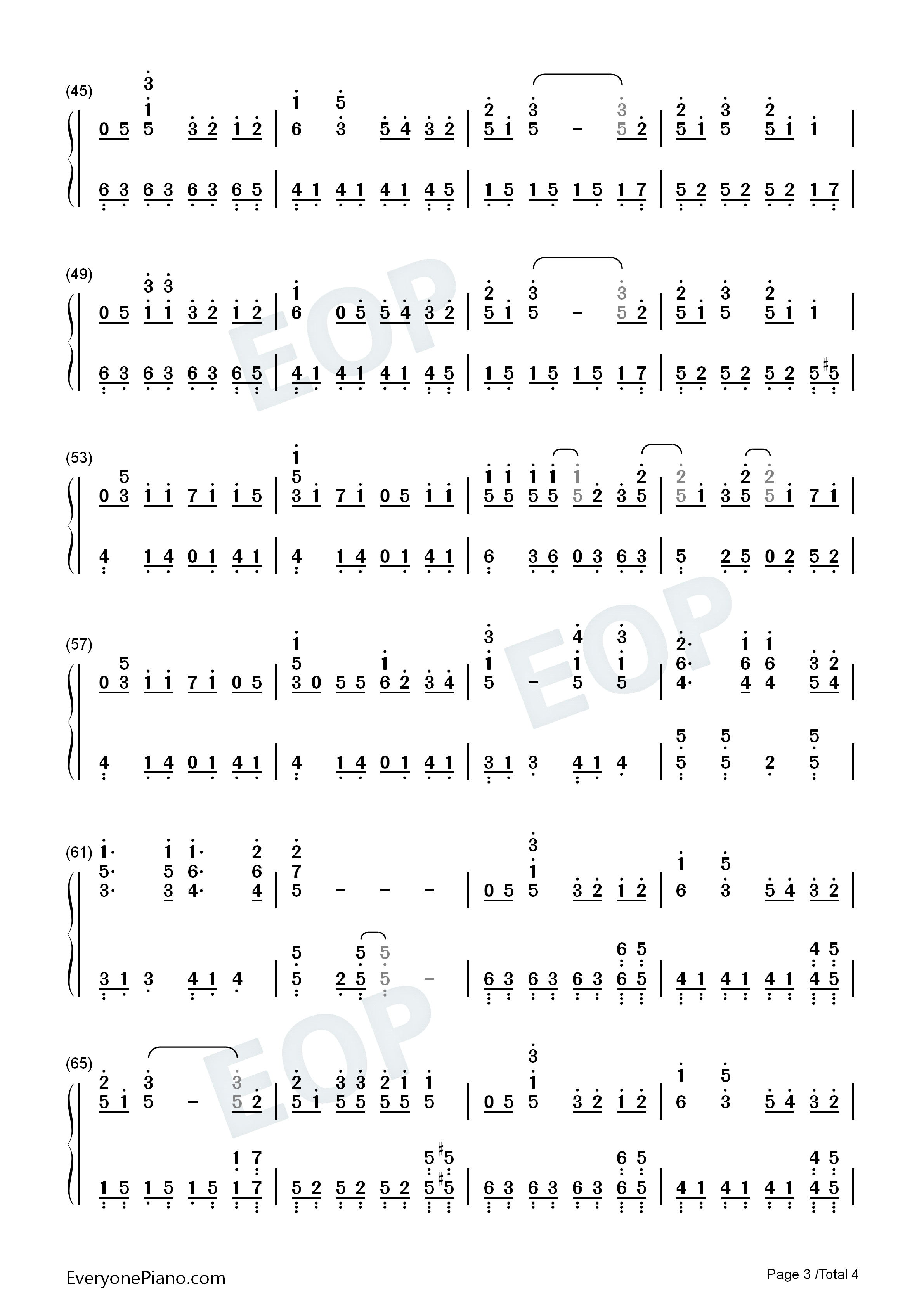 心壊サミット钢琴简谱_初音ミク演唱