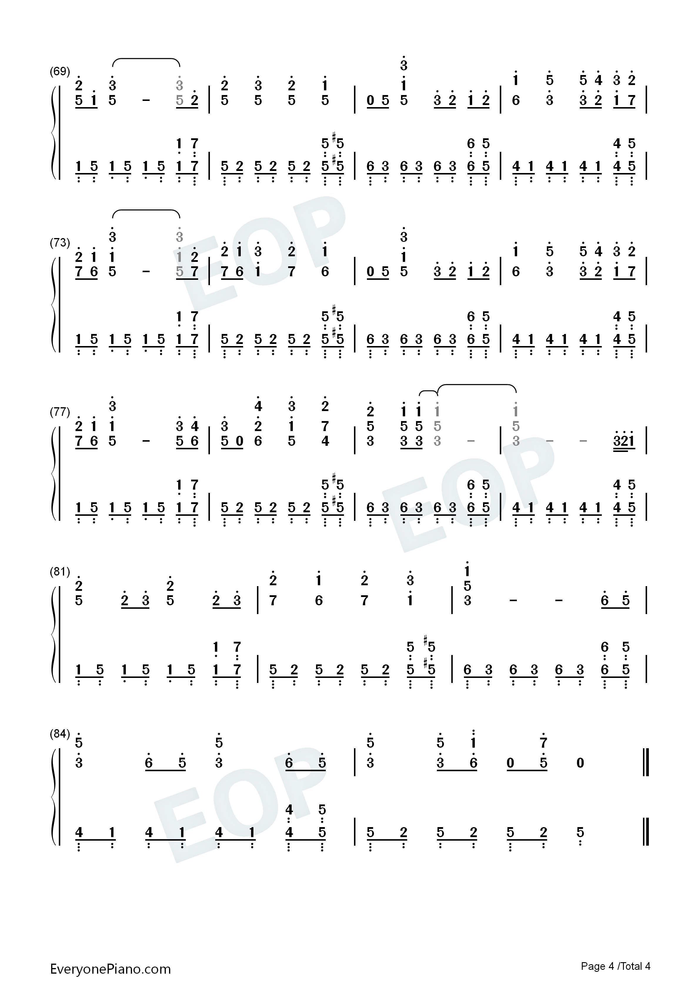 心壊サミット钢琴简谱_初音ミク演唱