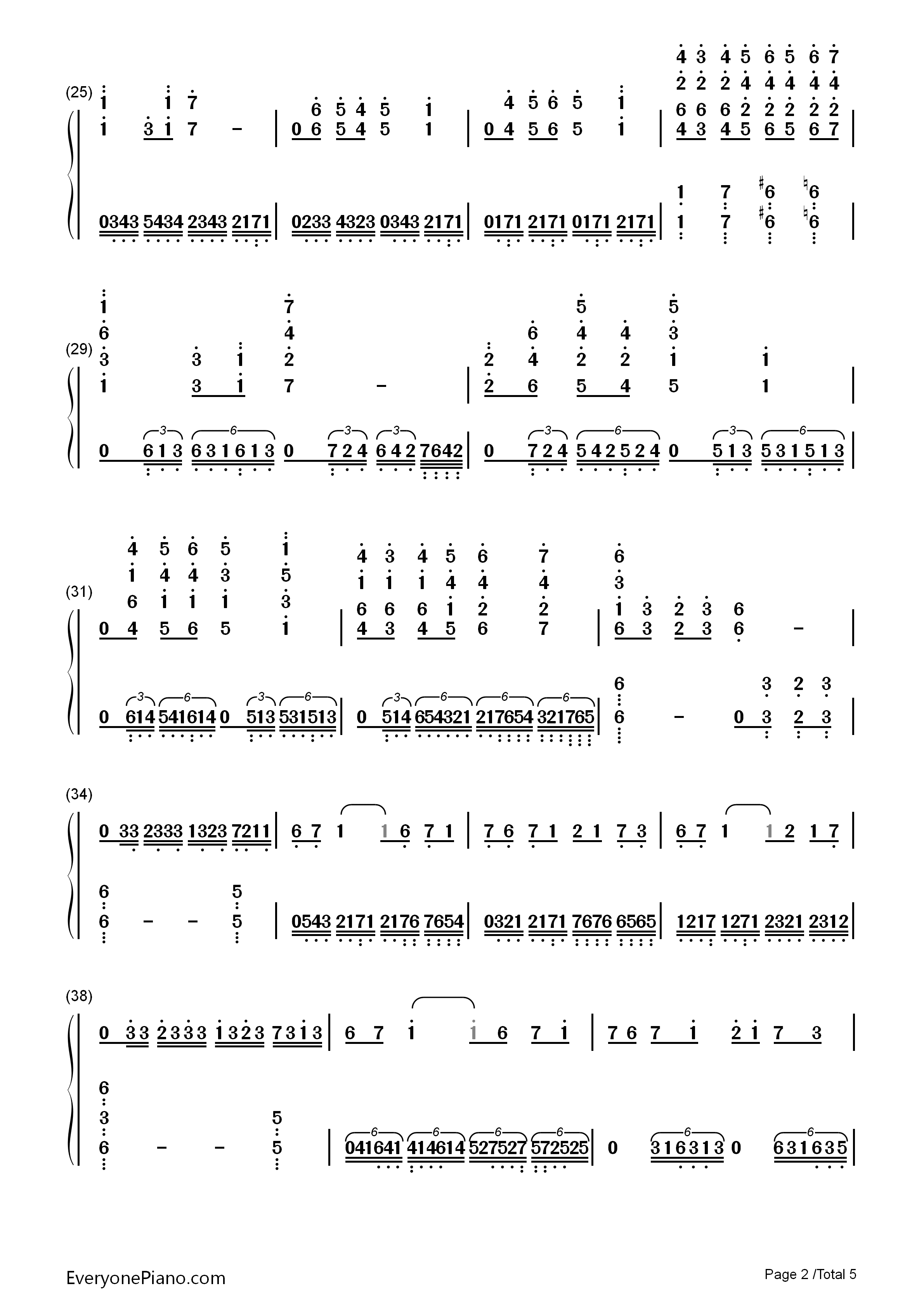 The_Other_Promise钢琴简谱_王国之心演唱