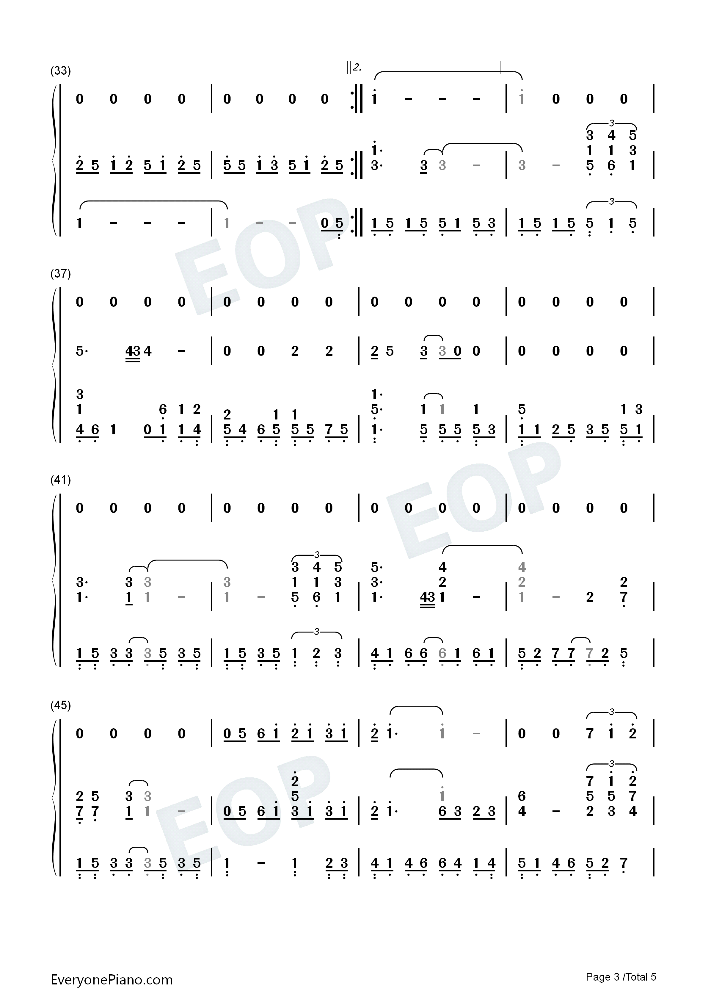 Endless_Love钢琴简谱_Lionel_Richie_&_Diana_Ross演唱
