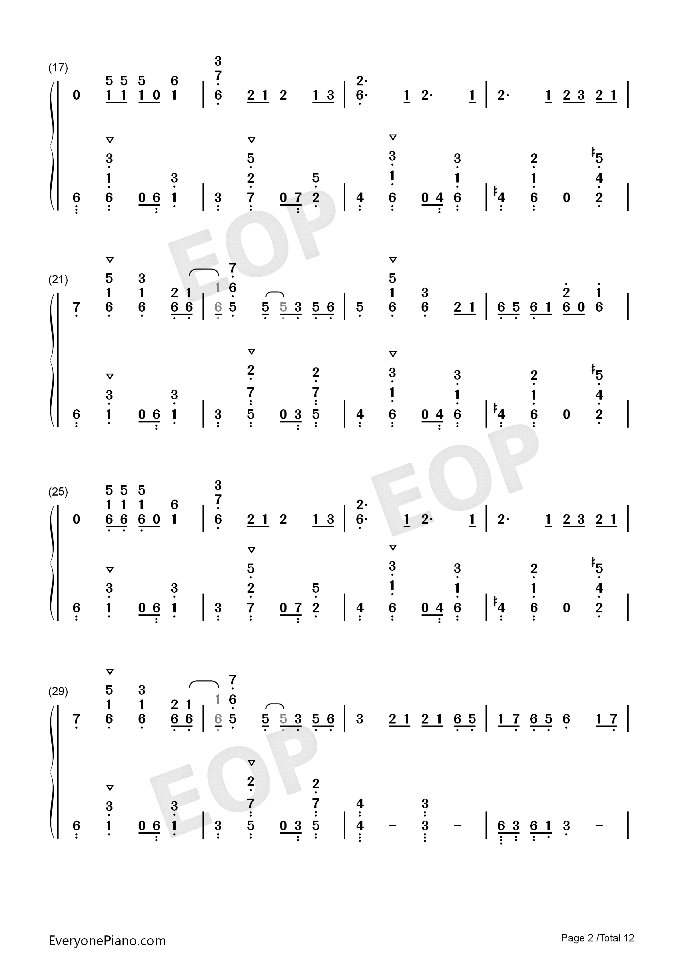 阳炎days钢琴简谱_自然の敌P演唱