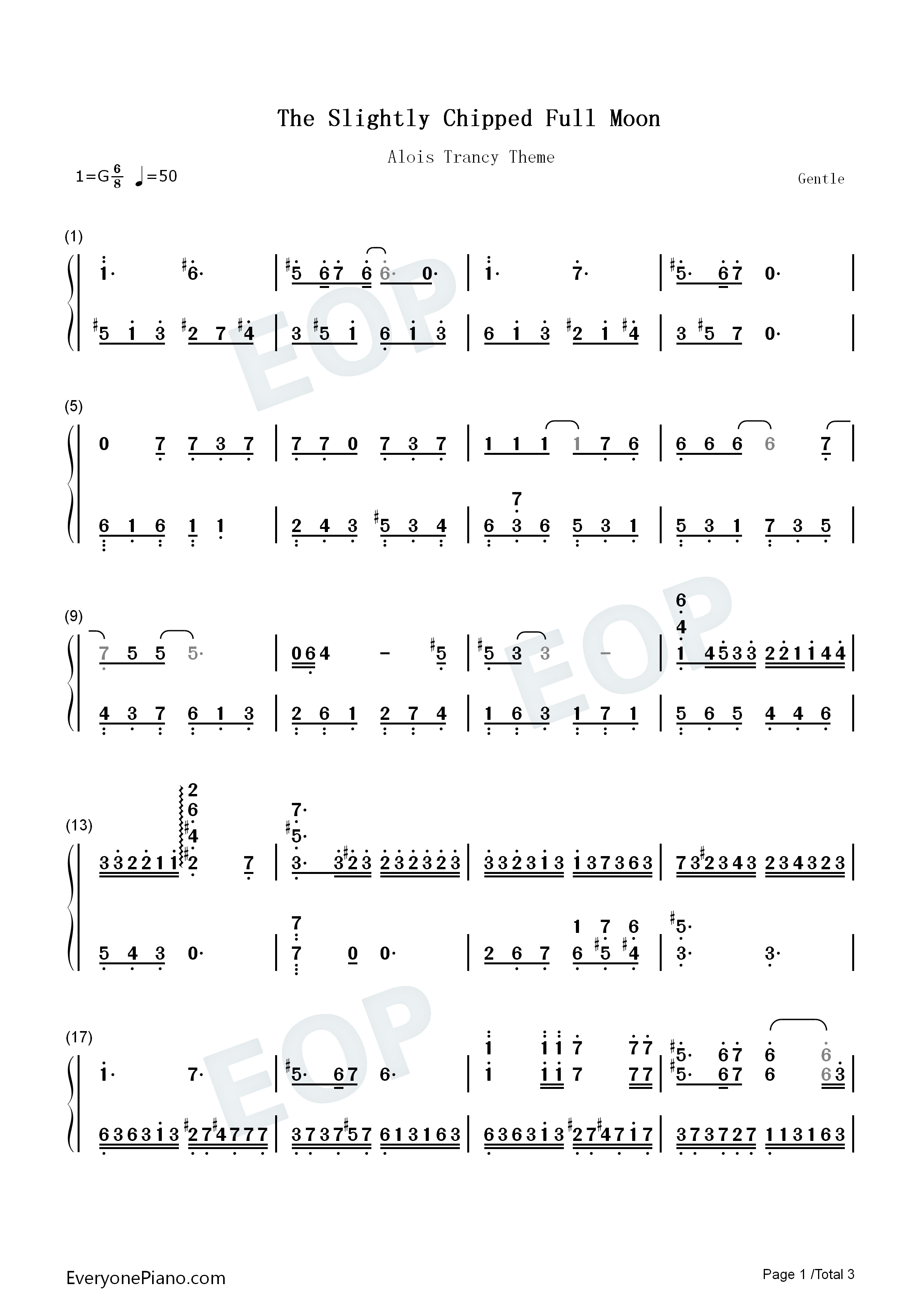 The_Slightly_Chipped_Full_Moon钢琴简谱_岩崎琢演唱