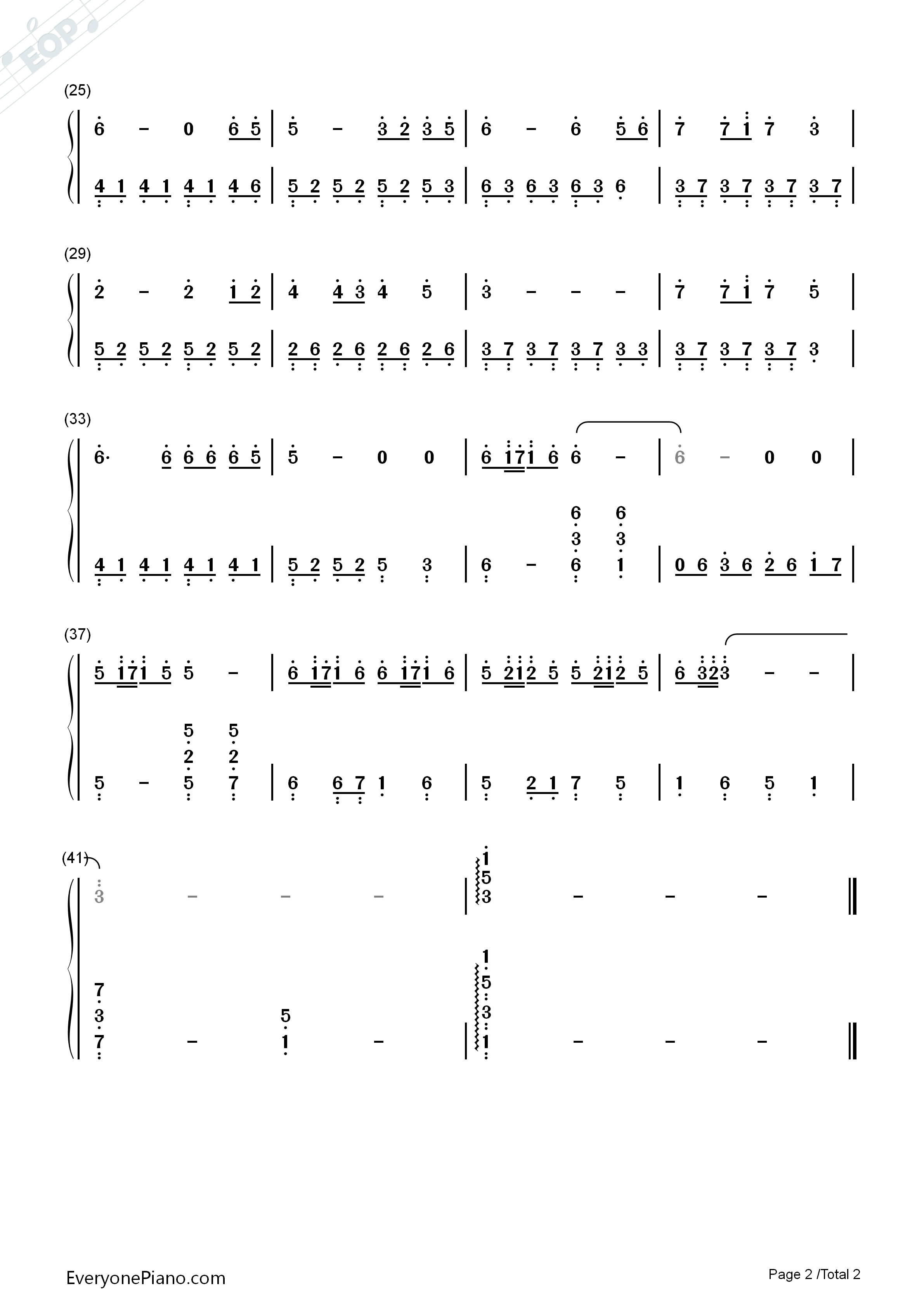 While_Your_Lips_Are_Still_Red钢琴简谱_Nightwish演唱