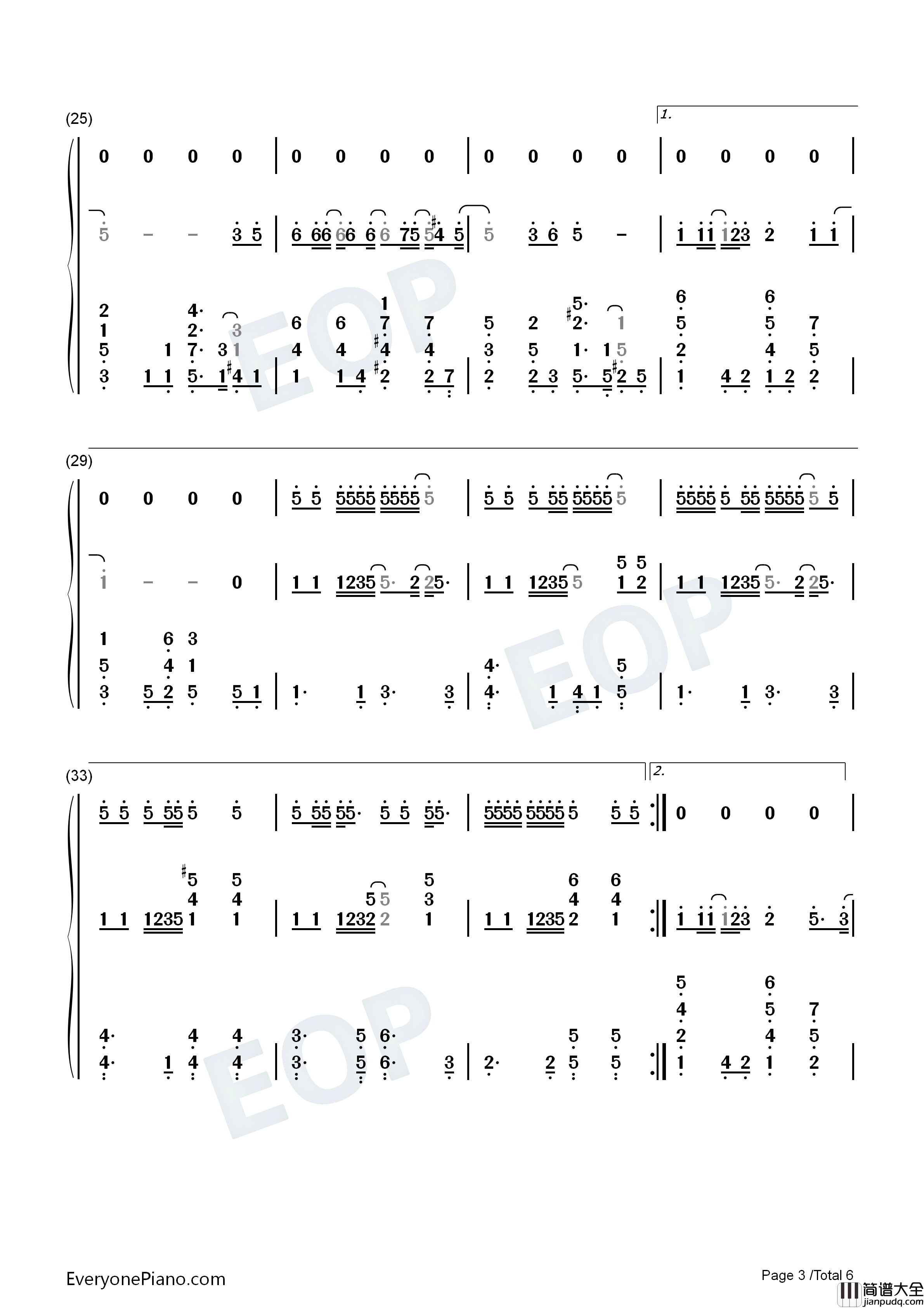 Marry_U钢琴简谱_Super_Junior演唱