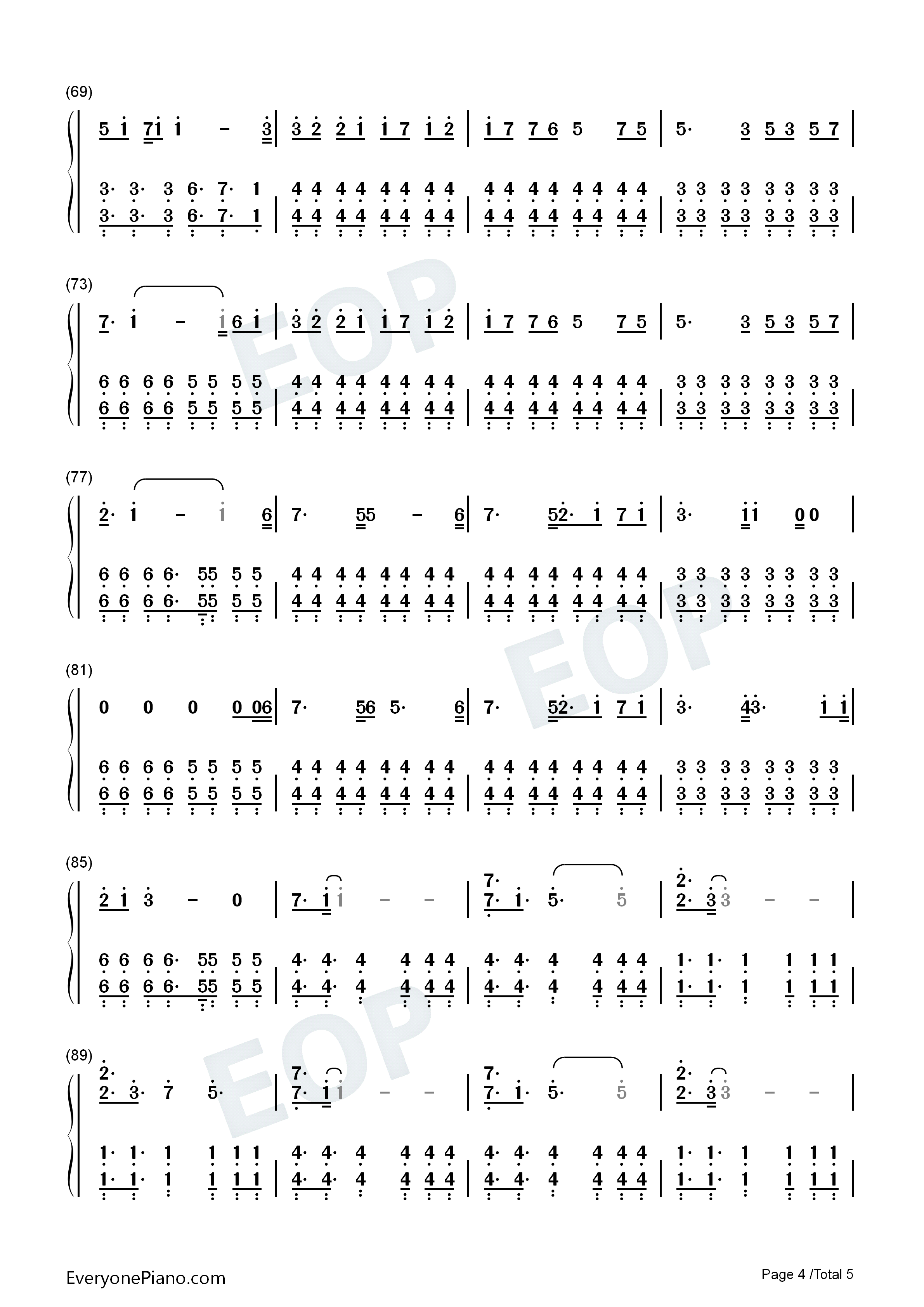 Drawing_days钢琴简谱_SPLAY演唱