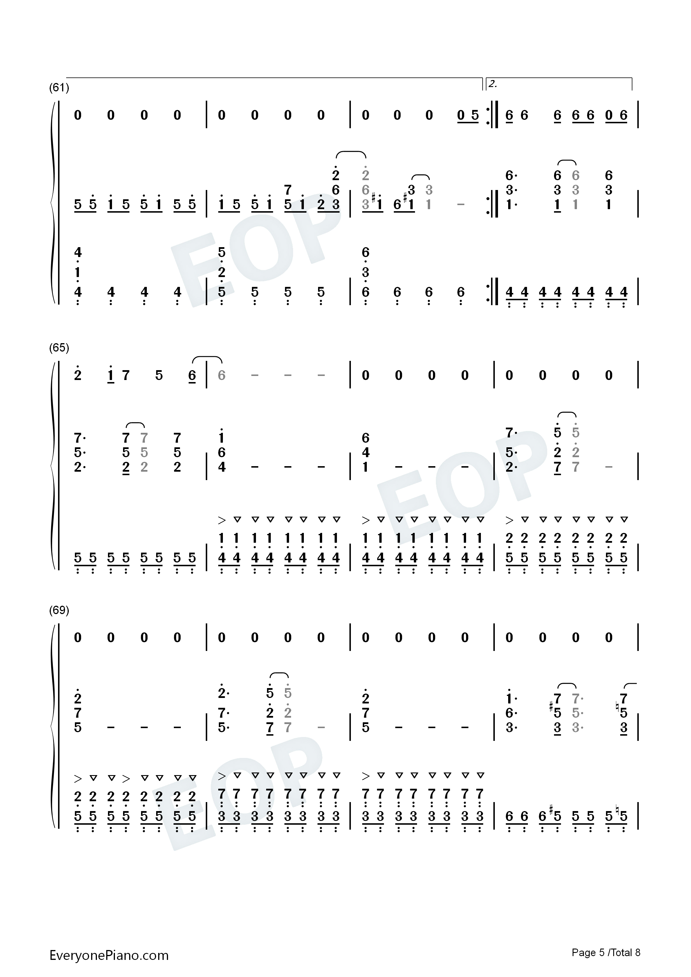 Last_cross钢琴简谱_光冈昌美演唱