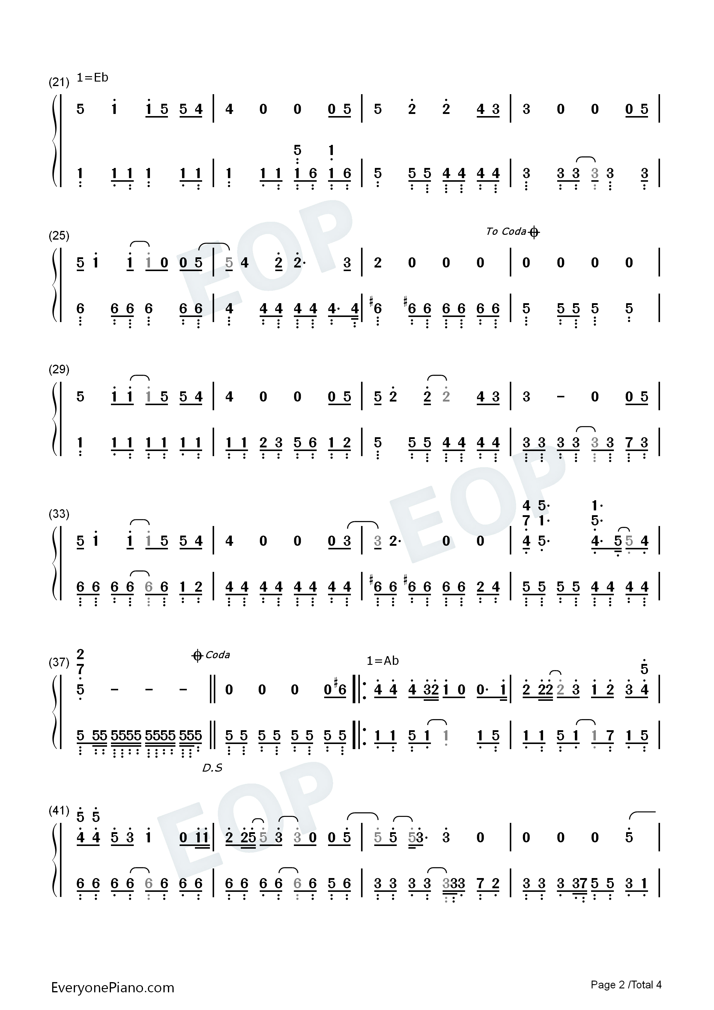 You'll_Be_in_My_Heart钢琴简谱_Phil_Collins演唱