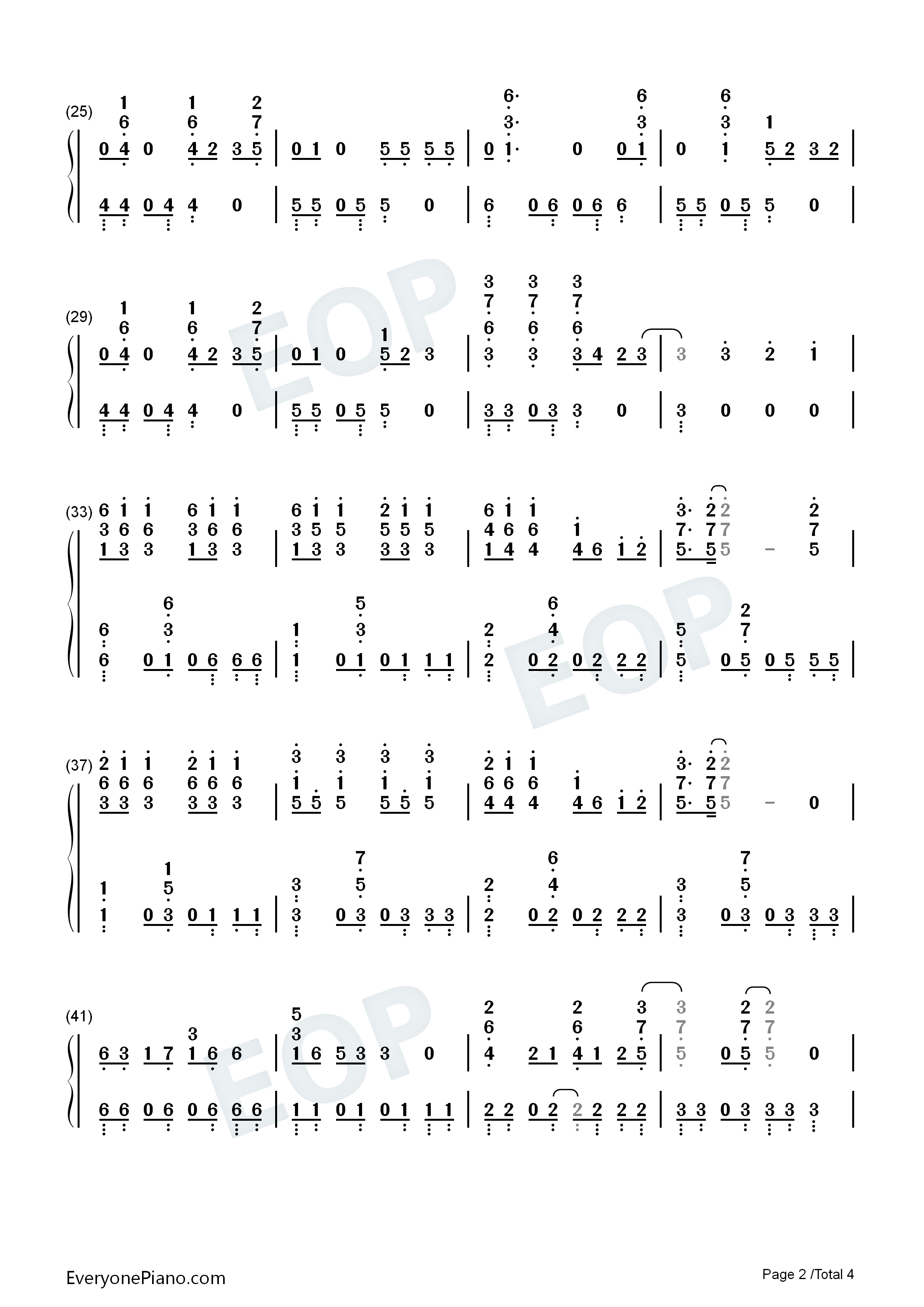 Sexy_Love钢琴简谱_T_ara演唱