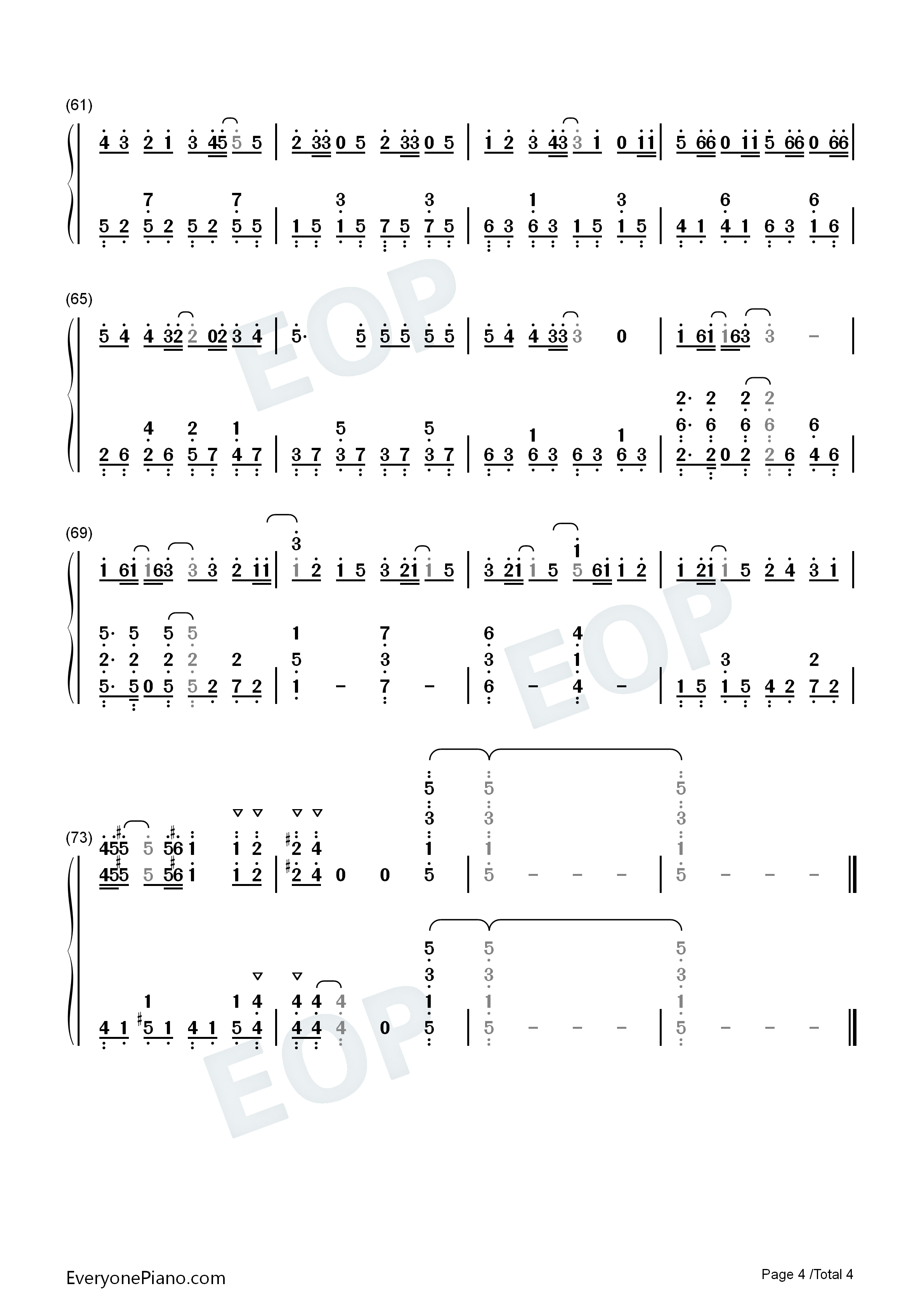 今日までのメロディー钢琴简谱_AKB48__(大岛优子)演唱