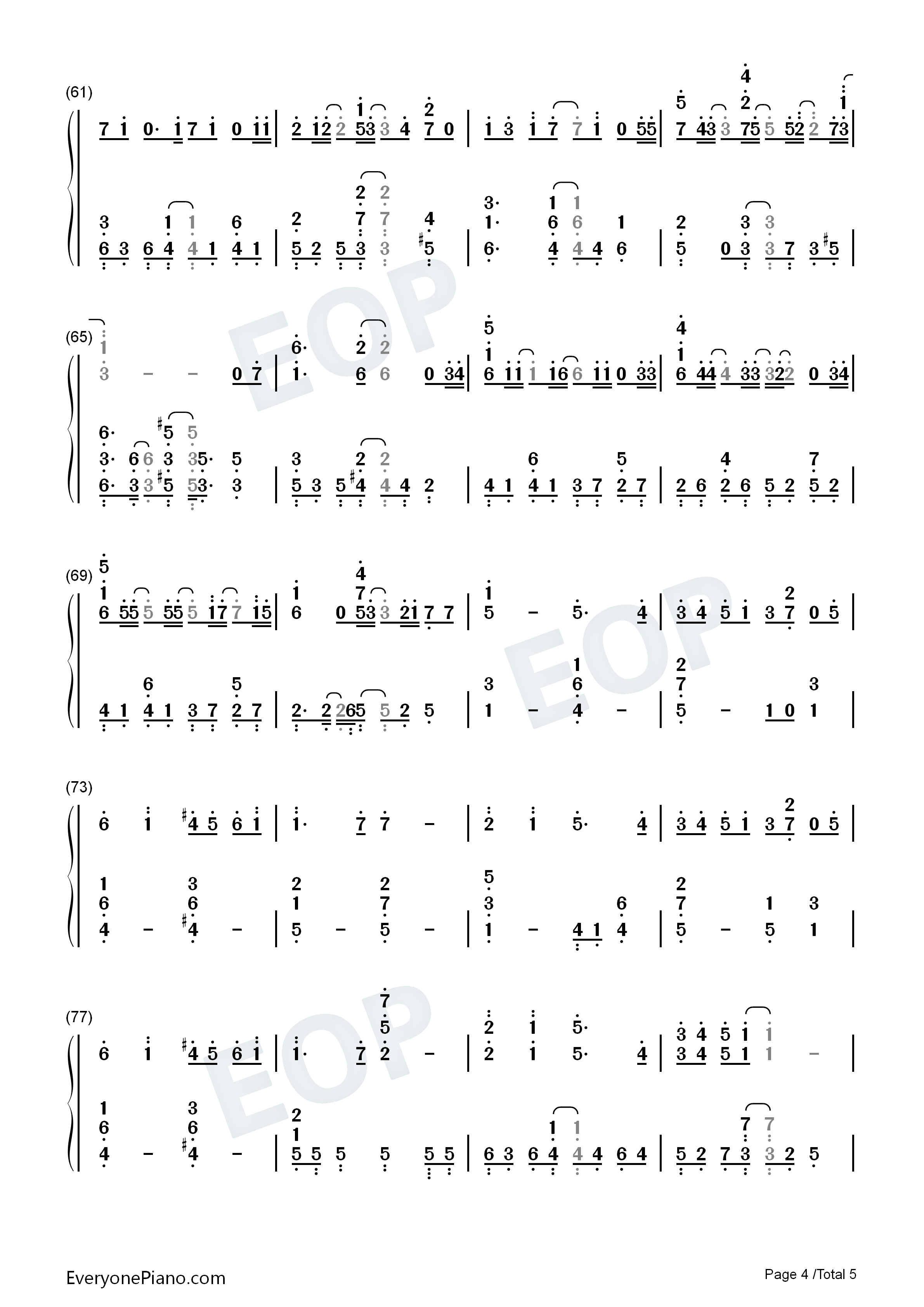 Heavenly_Days钢琴简谱_新垣结衣演唱