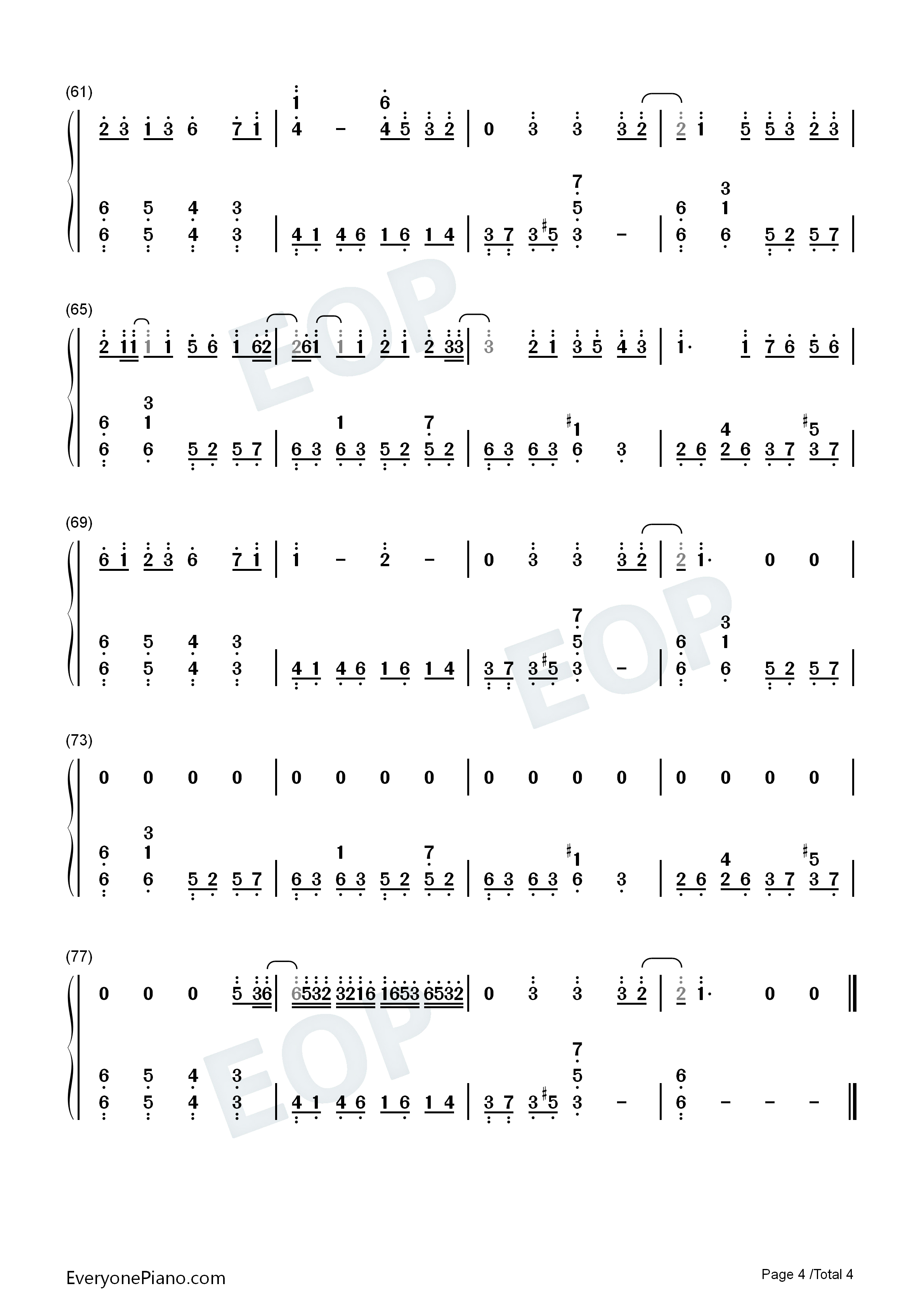 Automatic钢琴简谱_宇多田光演唱