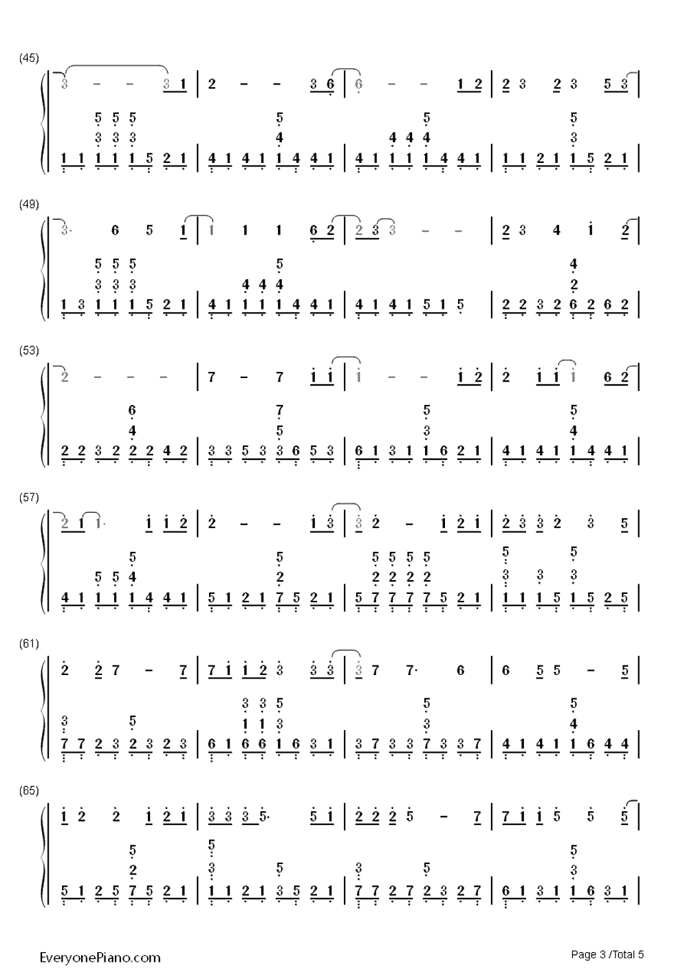 Drenched__春娇与志明_插曲钢琴简谱_曲婉婷演唱