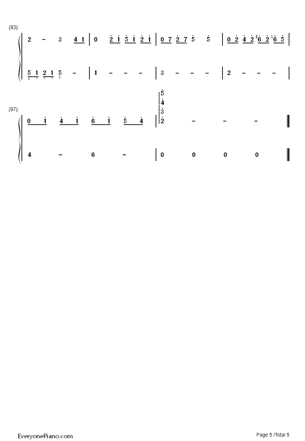 Drenched__春娇与志明_插曲钢琴简谱_曲婉婷演唱