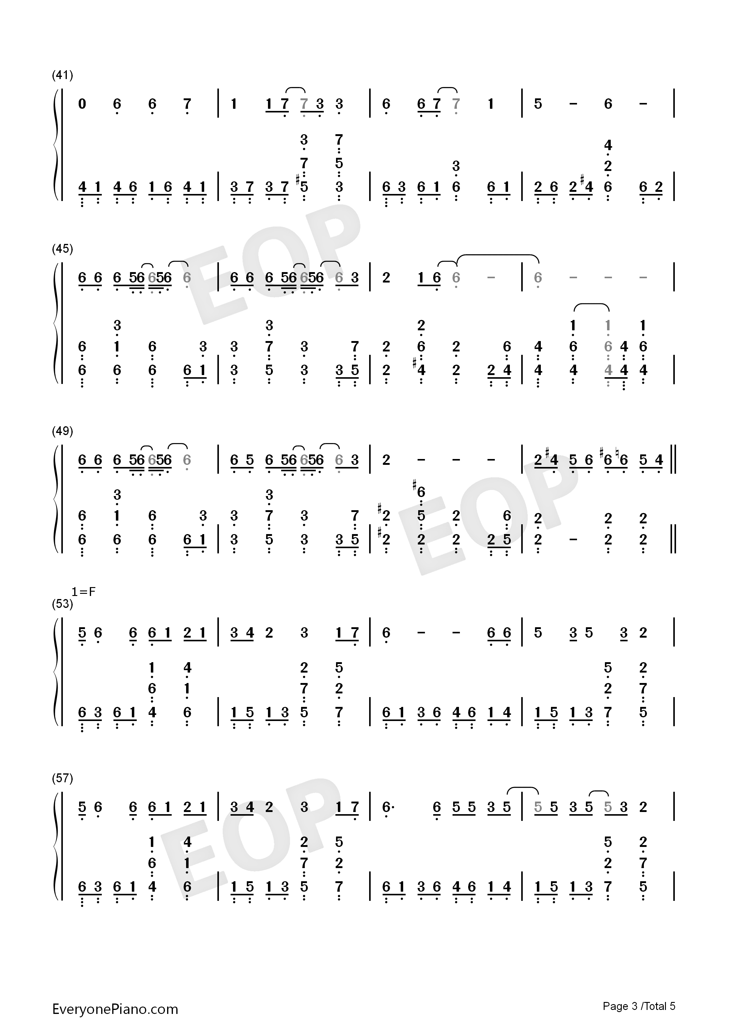 Beautiful_World钢琴简谱_宇多田光演唱