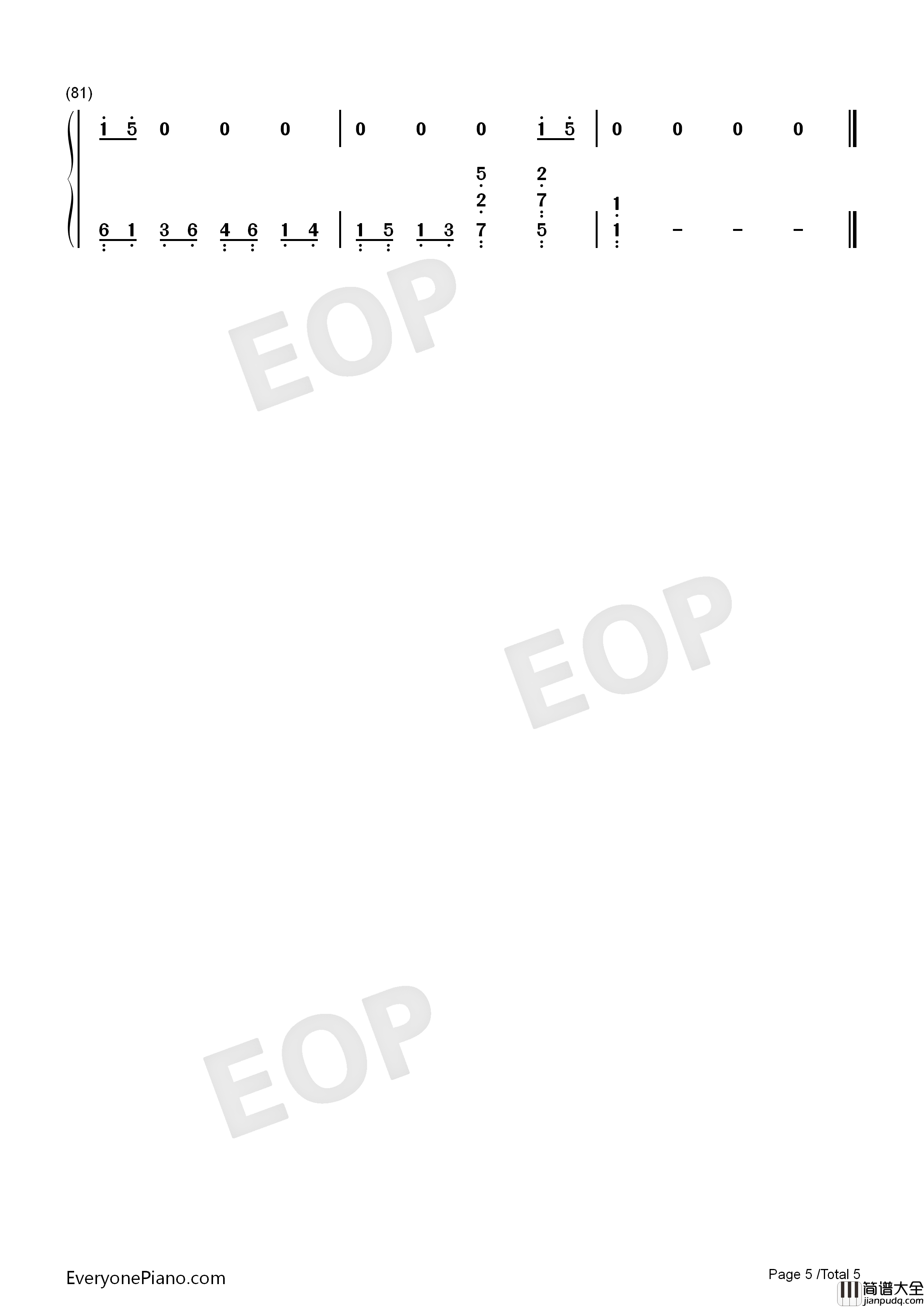 Beautiful_World钢琴简谱_宇多田光演唱