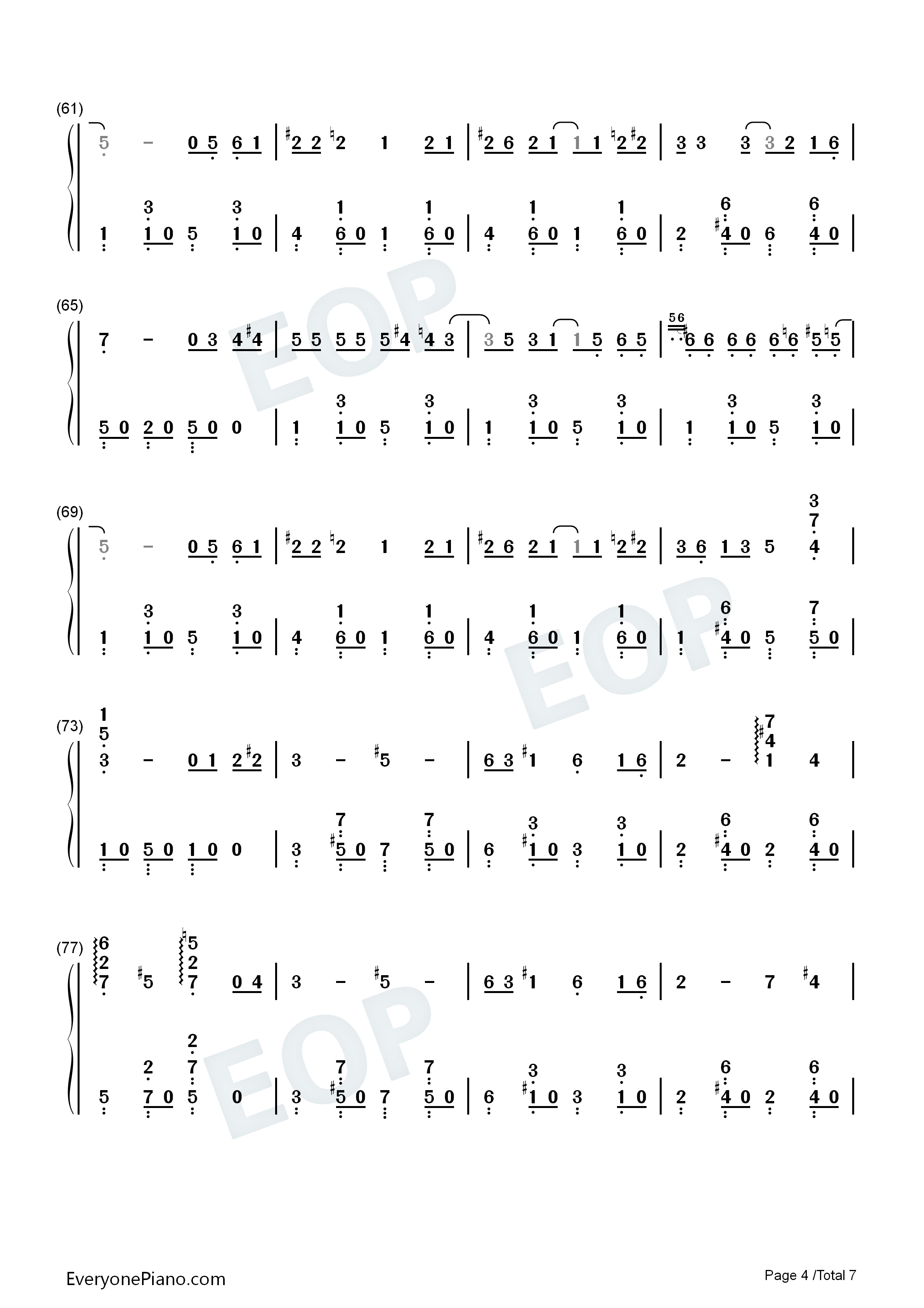 ちびうさ钢琴简谱_有泽孝纪演唱