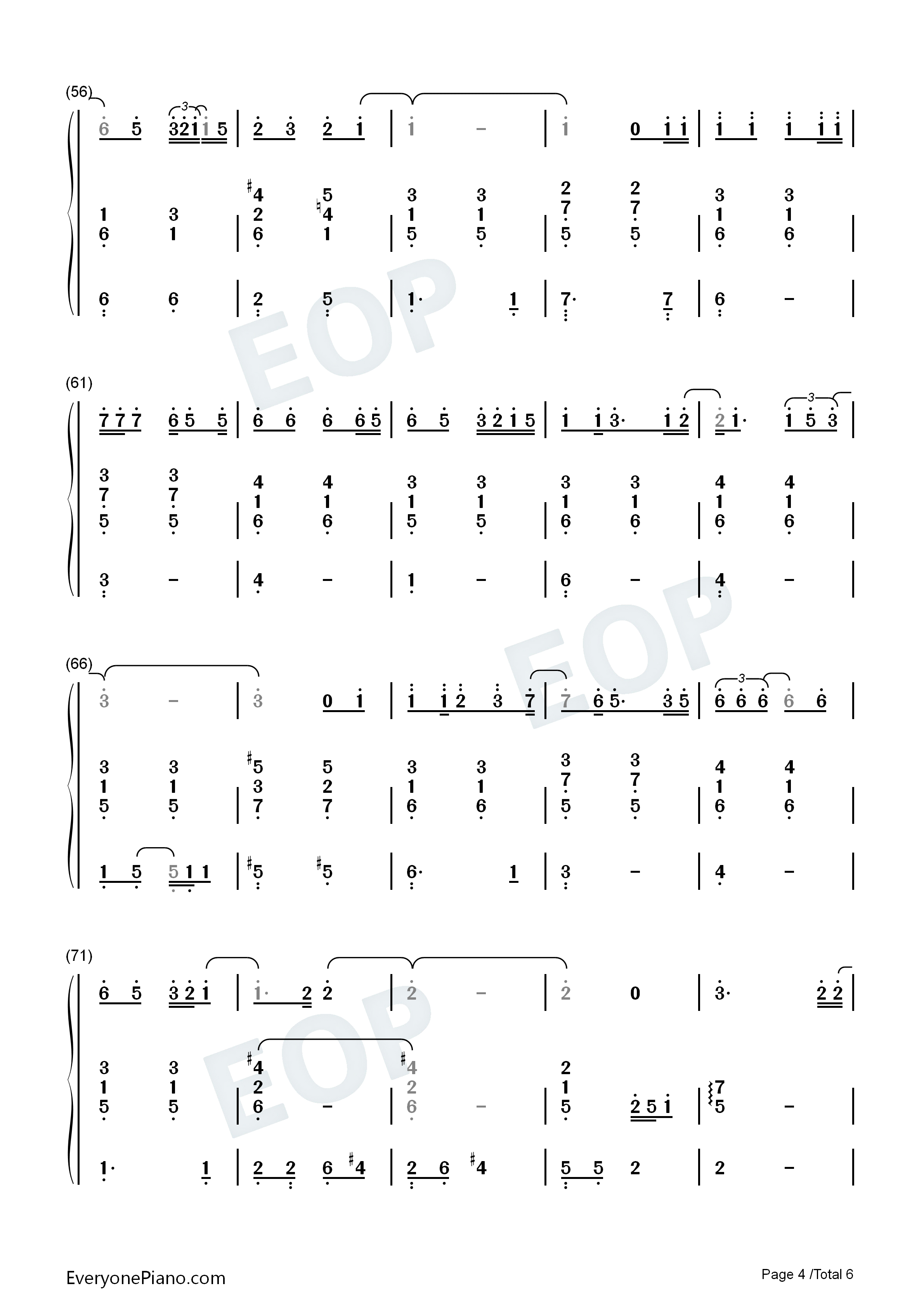 Desperado钢琴简谱_藤田惠美演唱