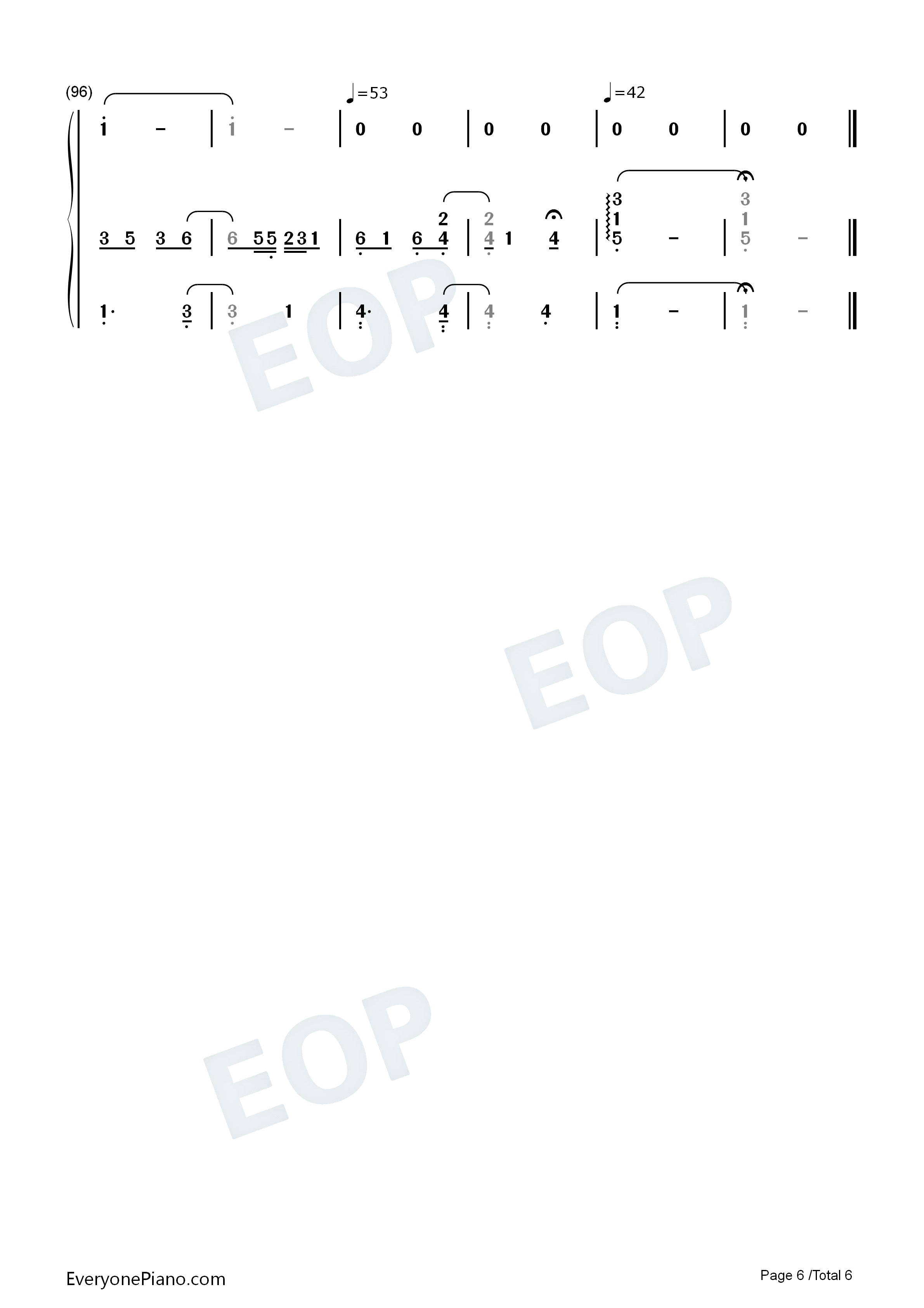 Desperado钢琴简谱_藤田惠美演唱