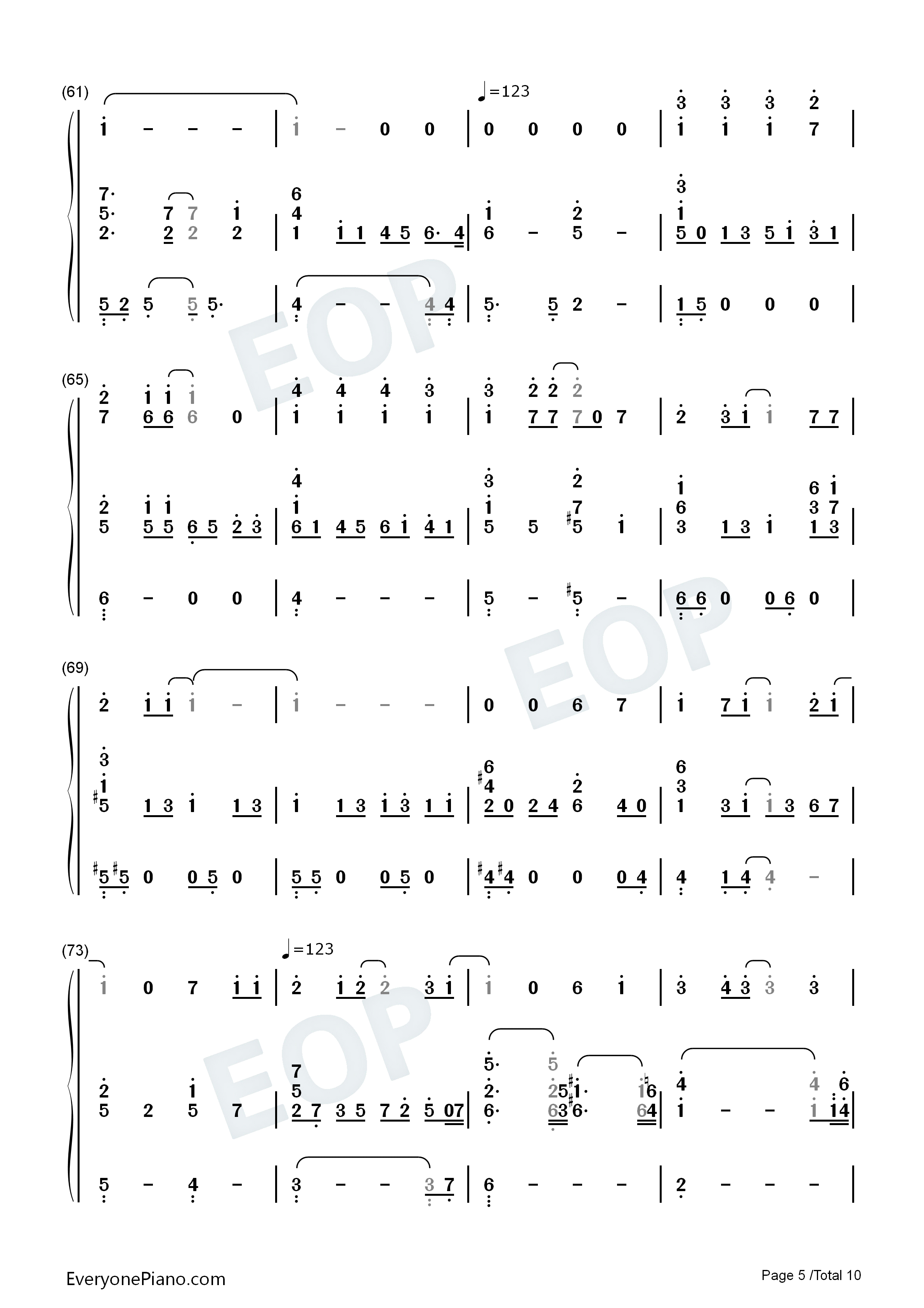 君がいたから〜eternal_way〜钢琴简谱_YeLLOW_Generation演唱