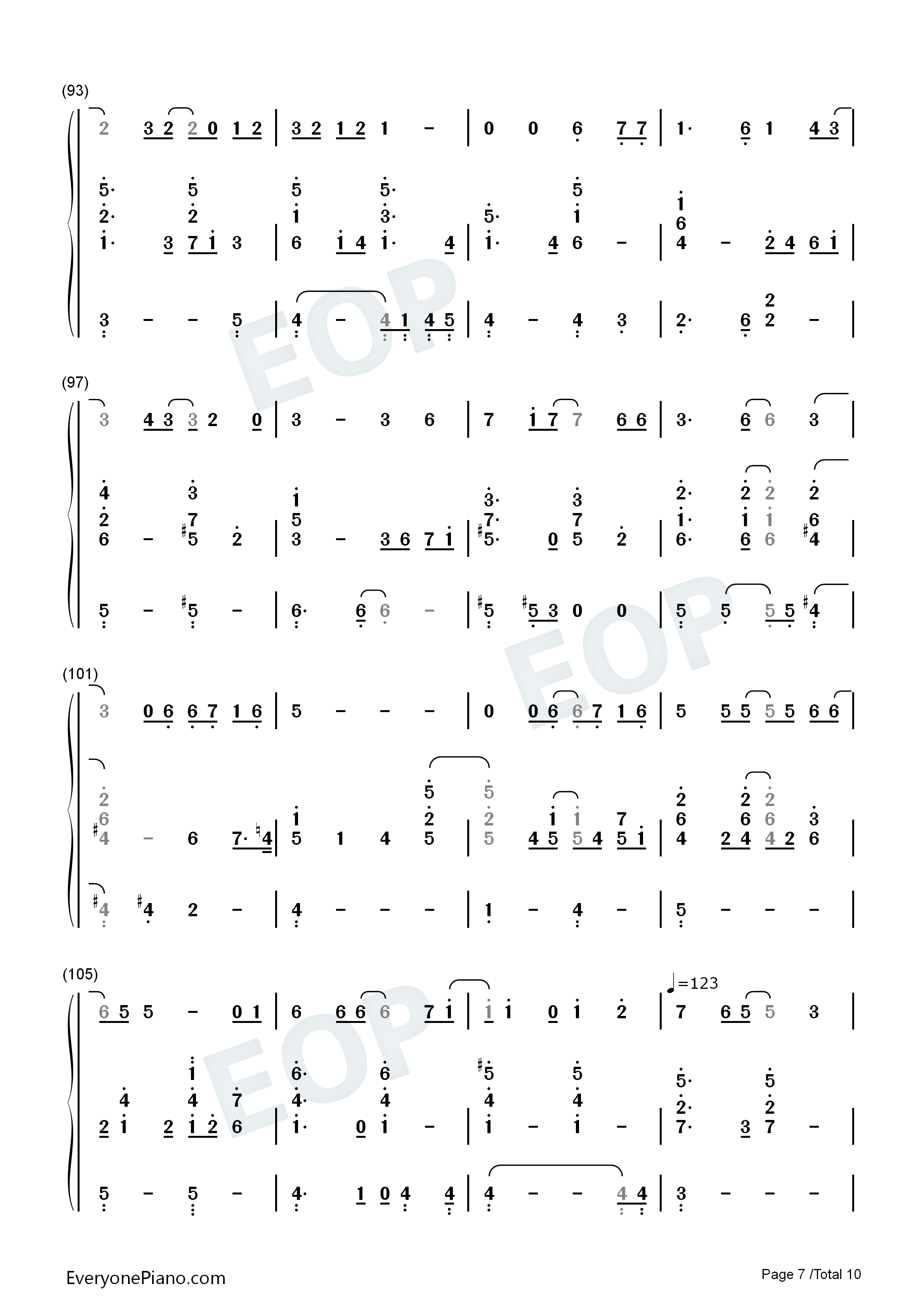 君がいたから〜eternal_way〜钢琴简谱_YeLLOW_Generation演唱