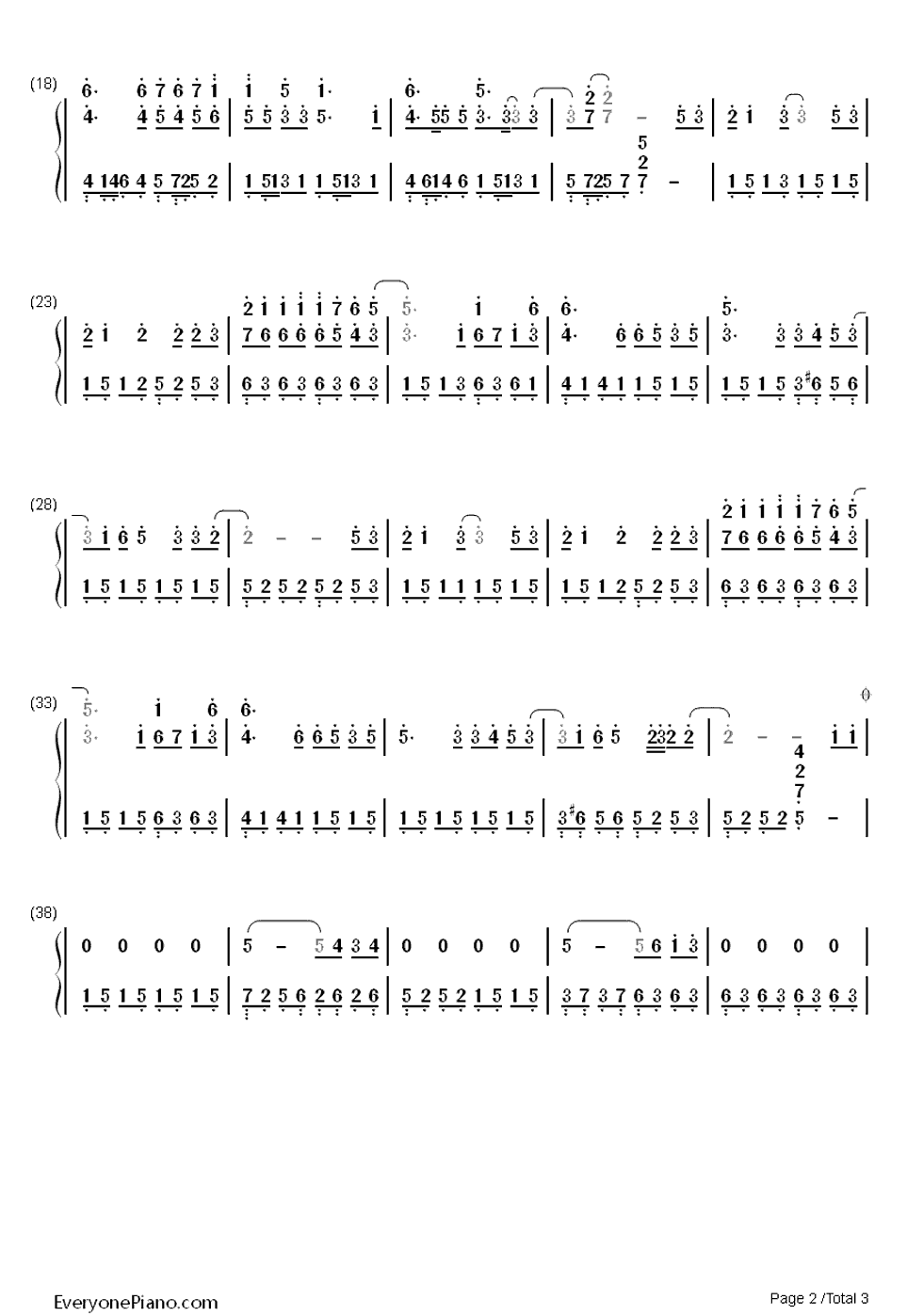 笔记钢琴简谱_周笔畅演唱