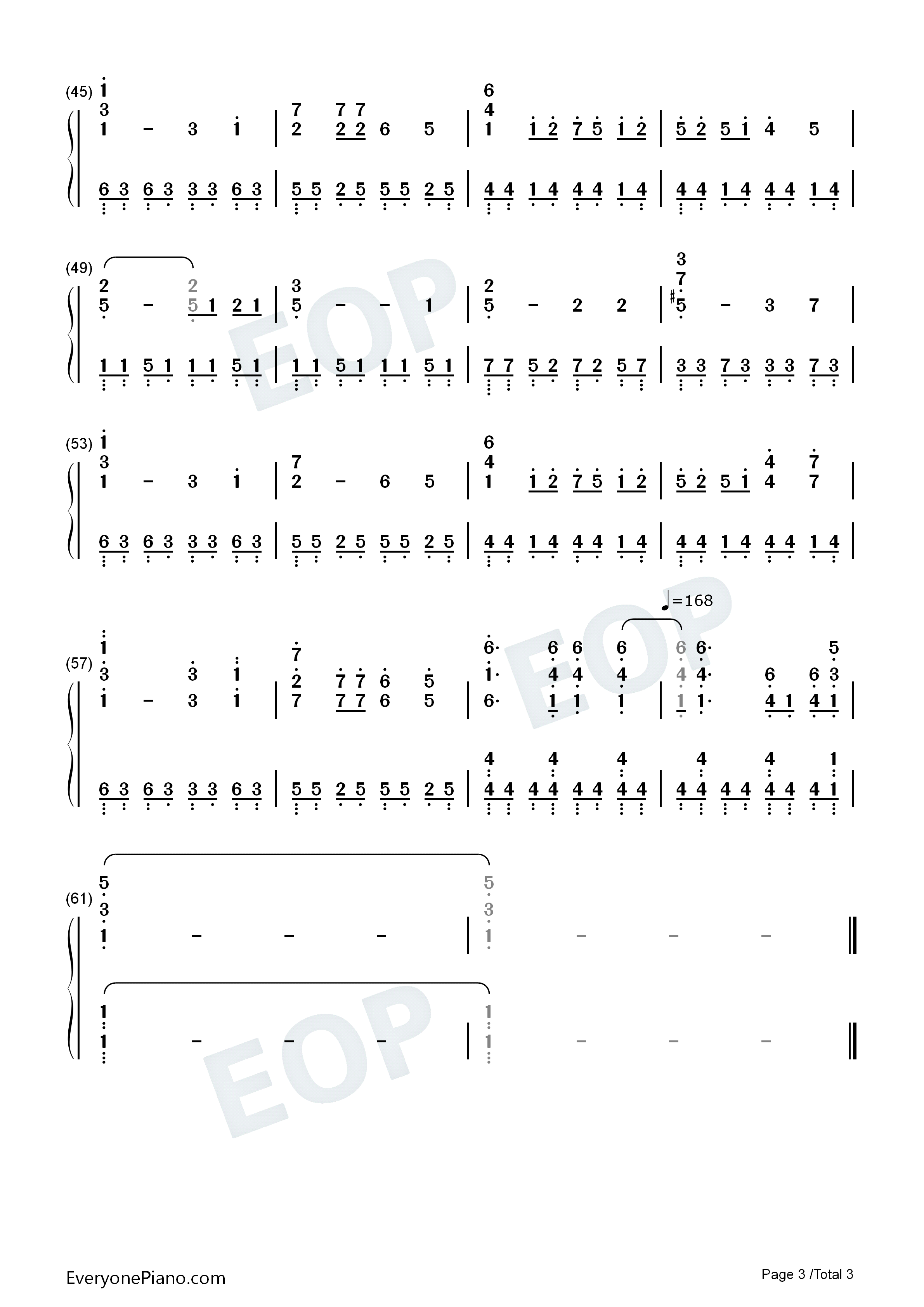 ありがとう〜钢琴简谱_BON'Z演唱
