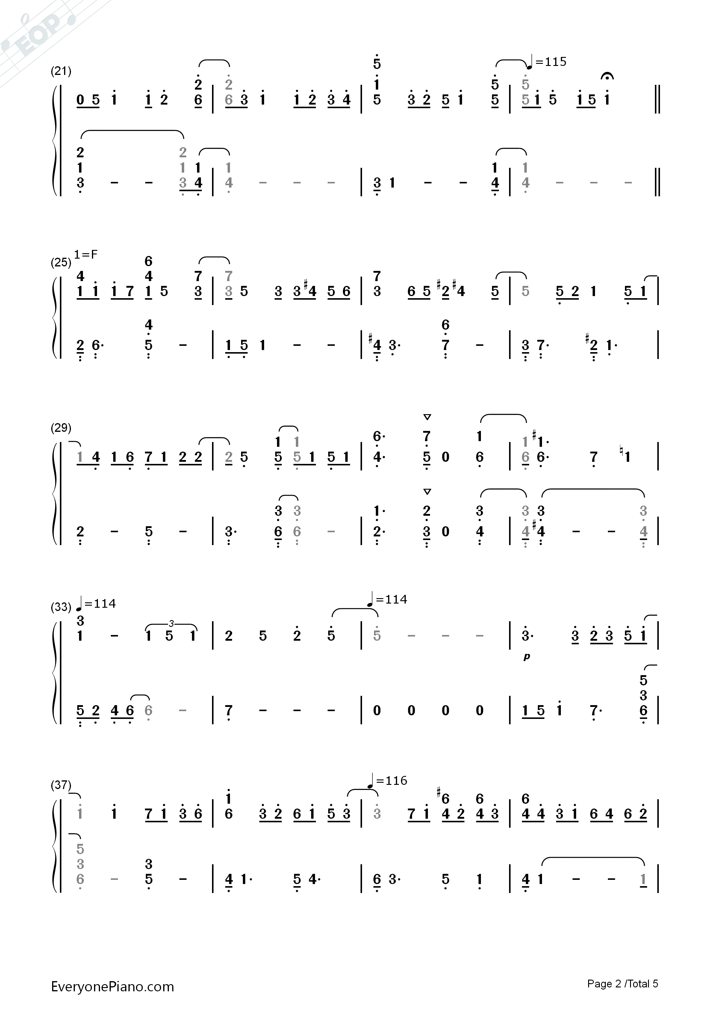 My_Sweet_Valentine钢琴简谱_藤崎诗织演唱