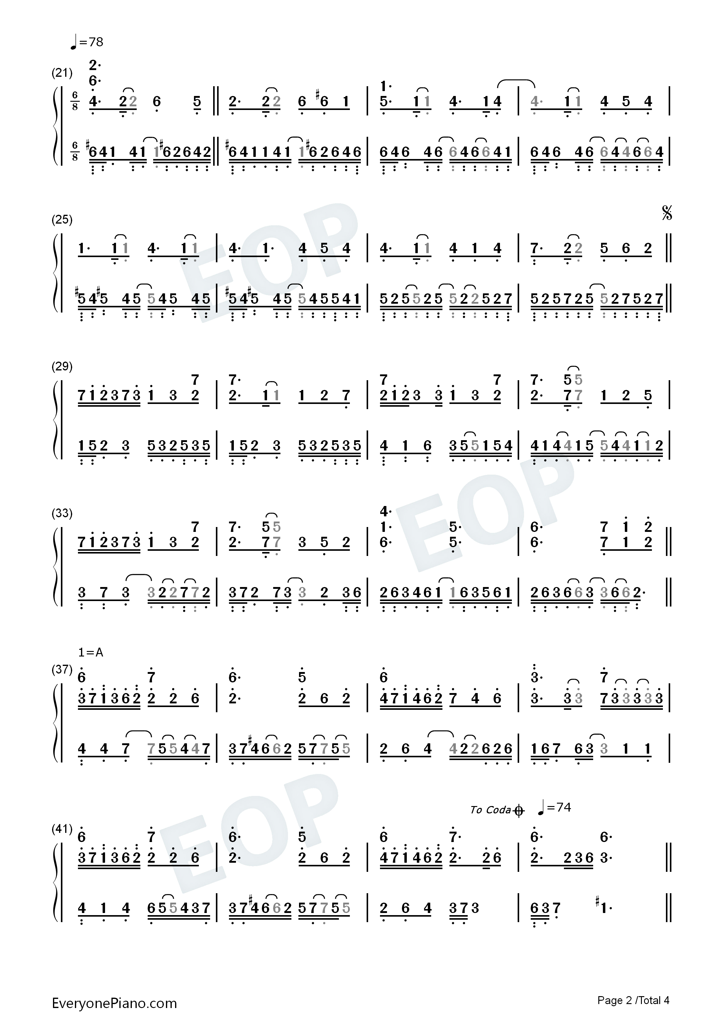 Loanna钢琴简谱_李闰珉演唱