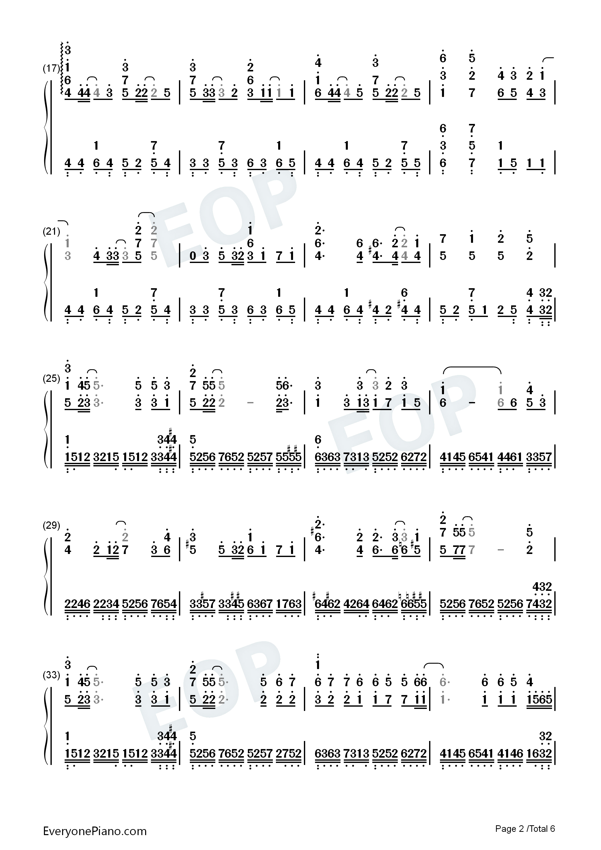 忘れ咲き钢琴简谱_GARNET_CROW演唱