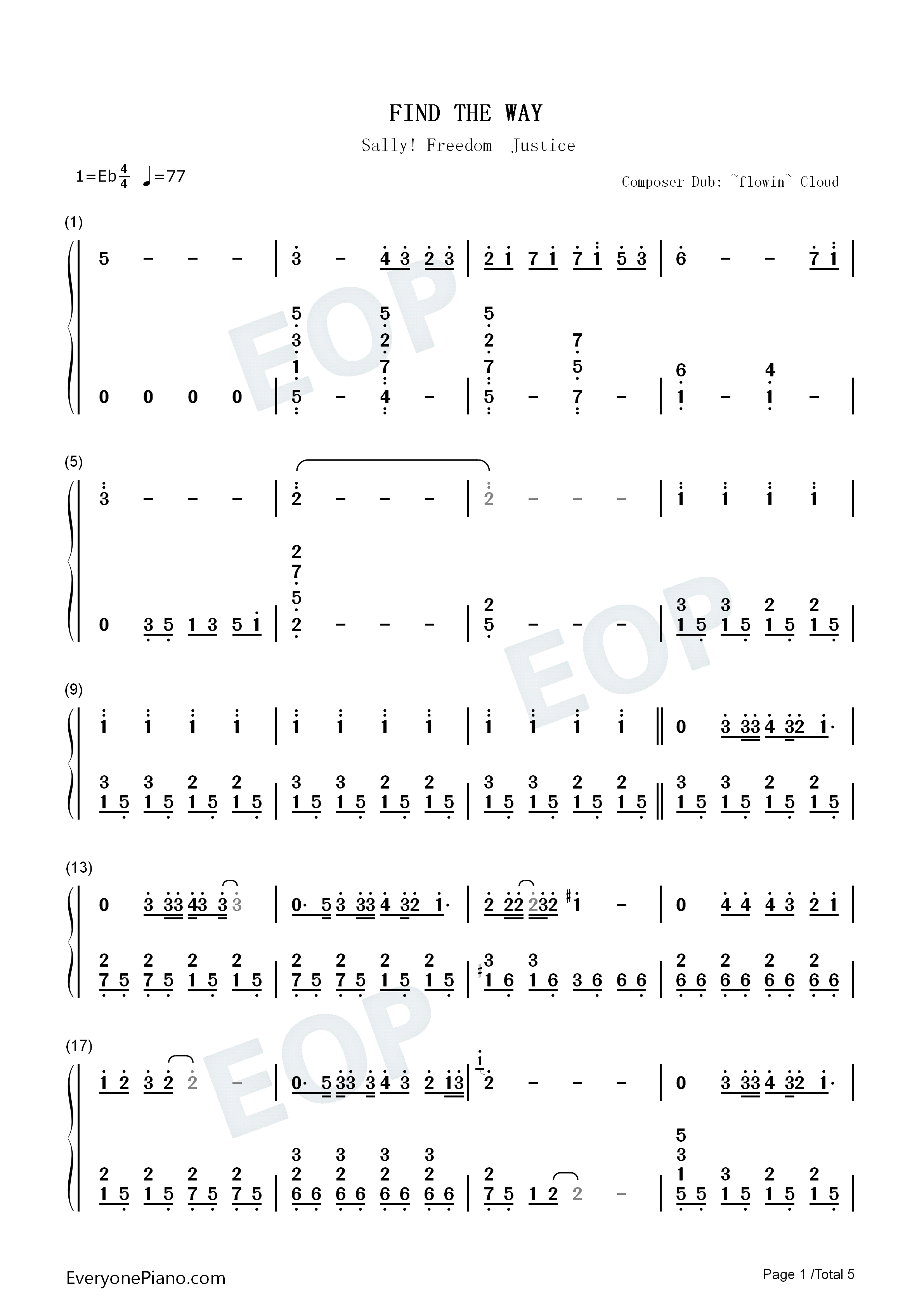 FIND_THE_WAY钢琴简谱_中岛美嘉演唱