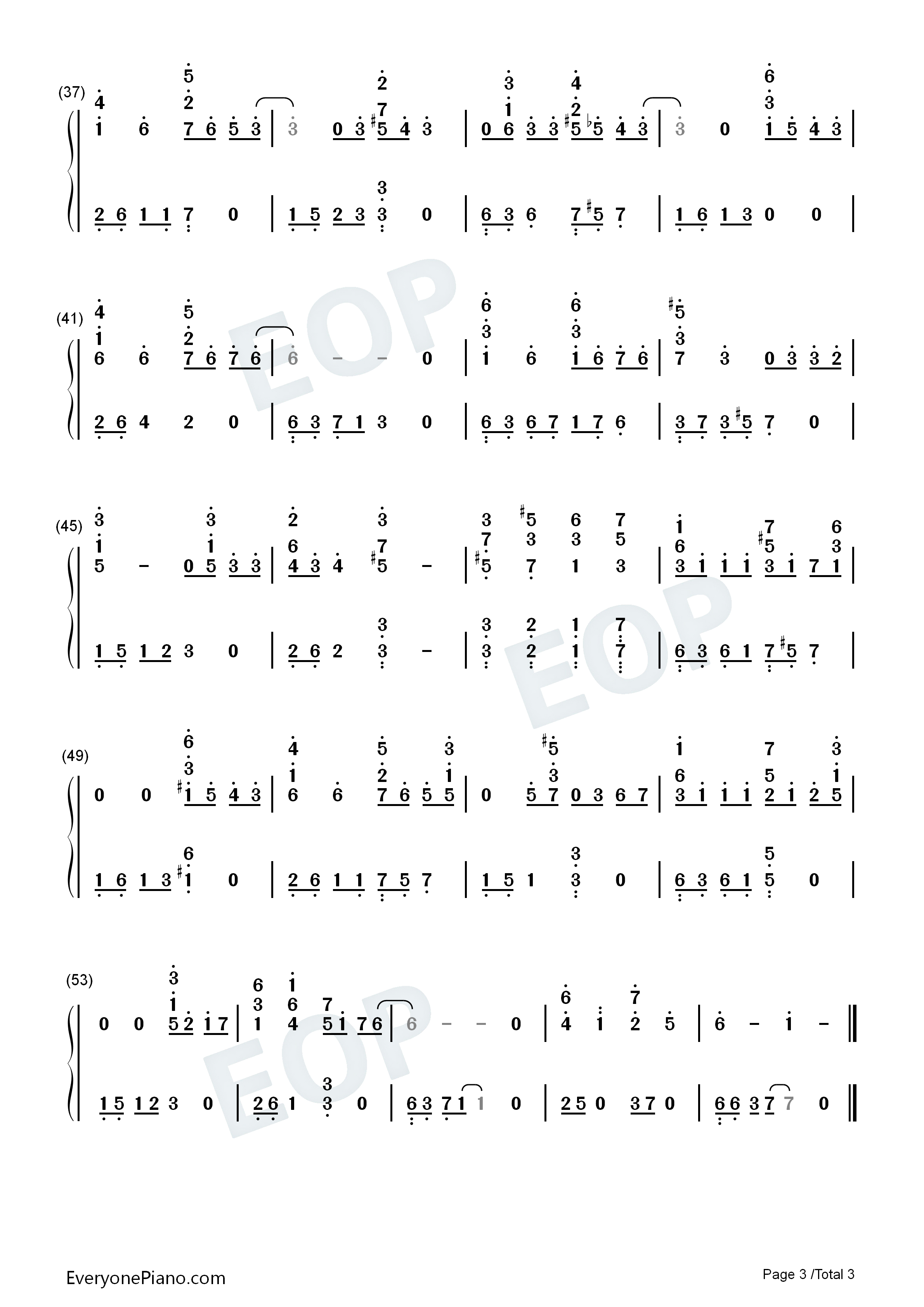 Cry_Cry钢琴简谱_T_ARA演唱