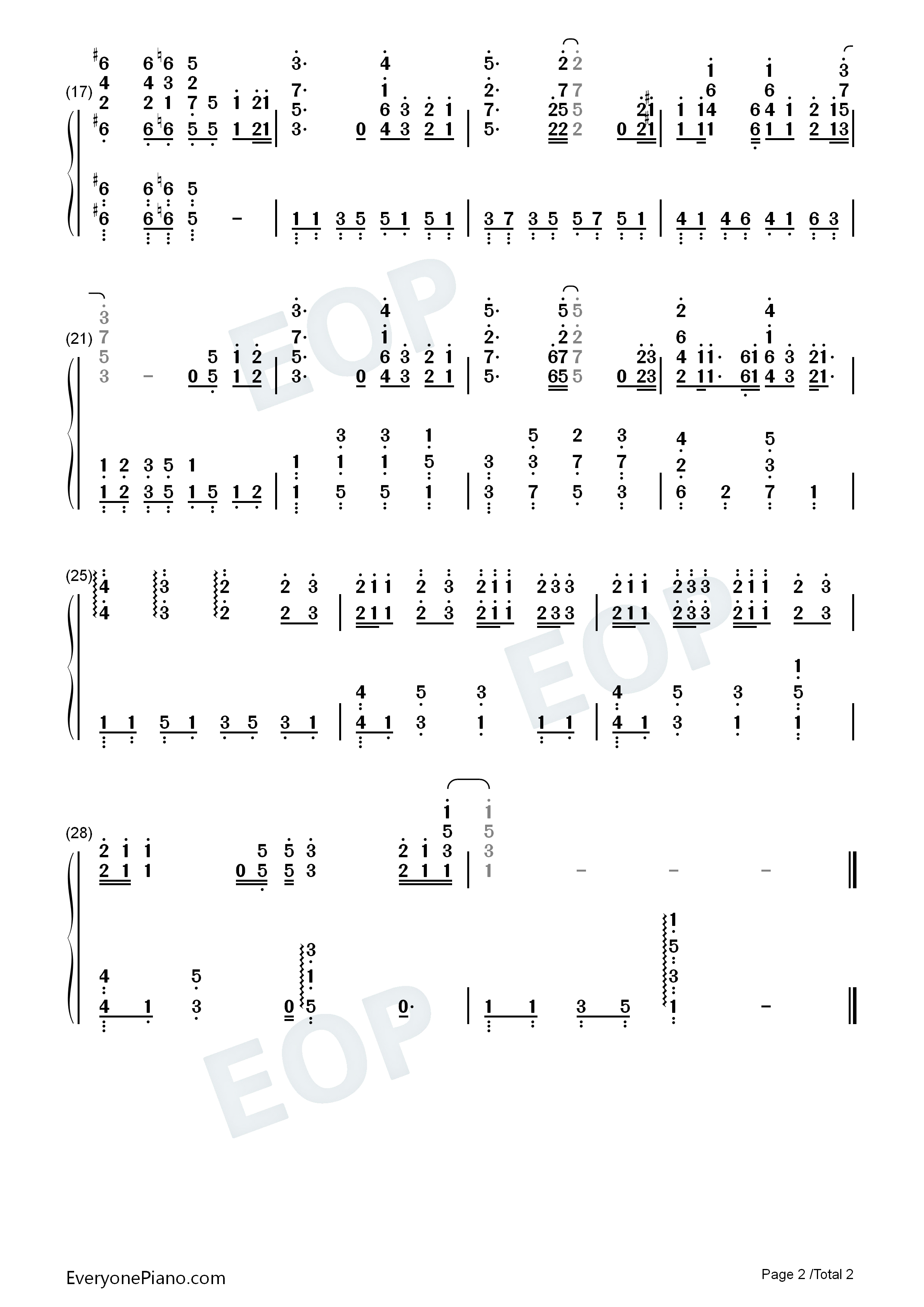 ミレナリオ钢琴简谱_ELISA演唱