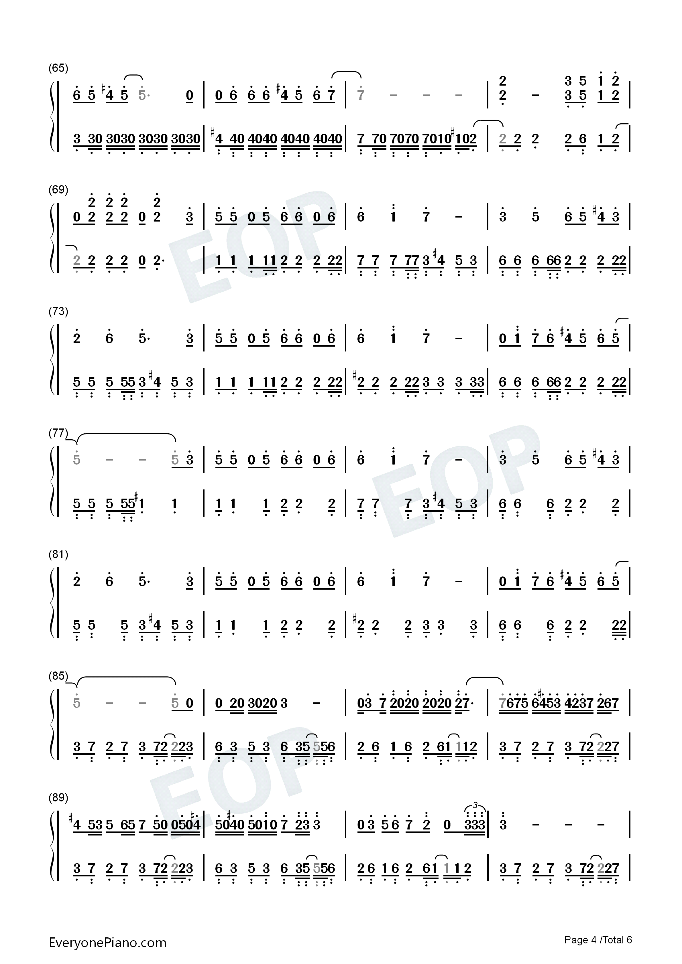 いつもいつでも钢琴简谱_AiM演唱