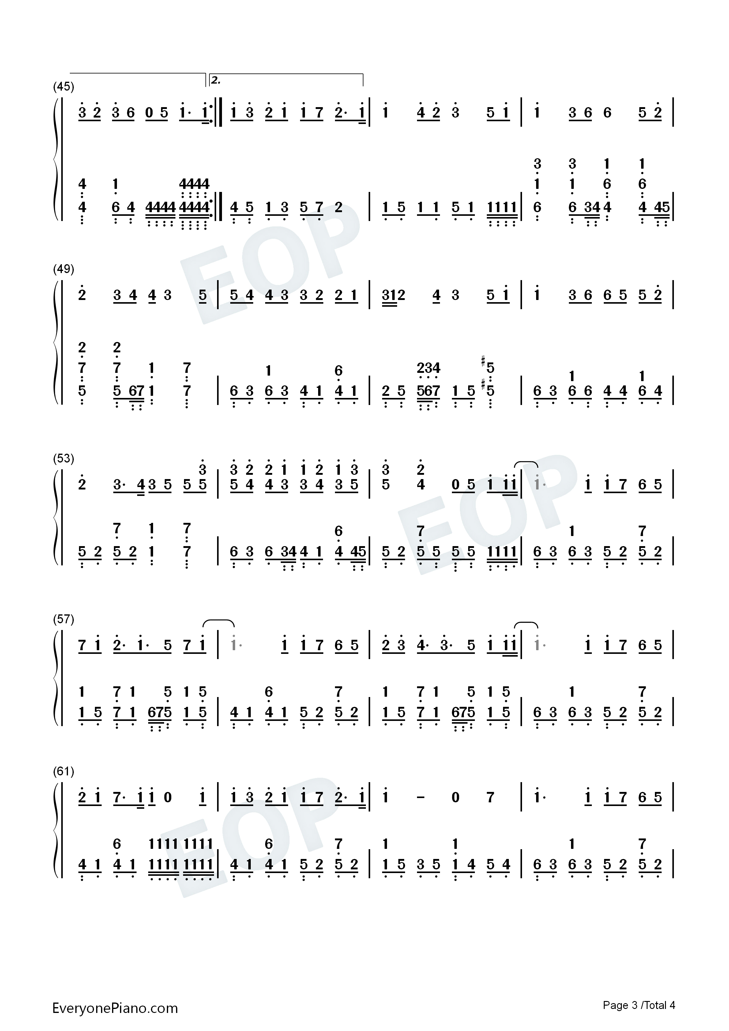 七里香钢琴简谱_周杰伦演唱