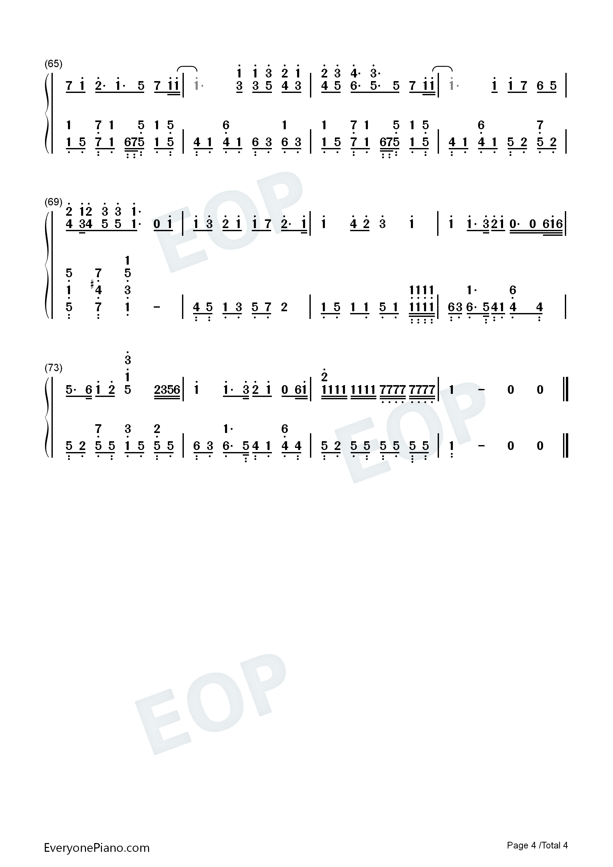 七里香钢琴简谱_周杰伦演唱