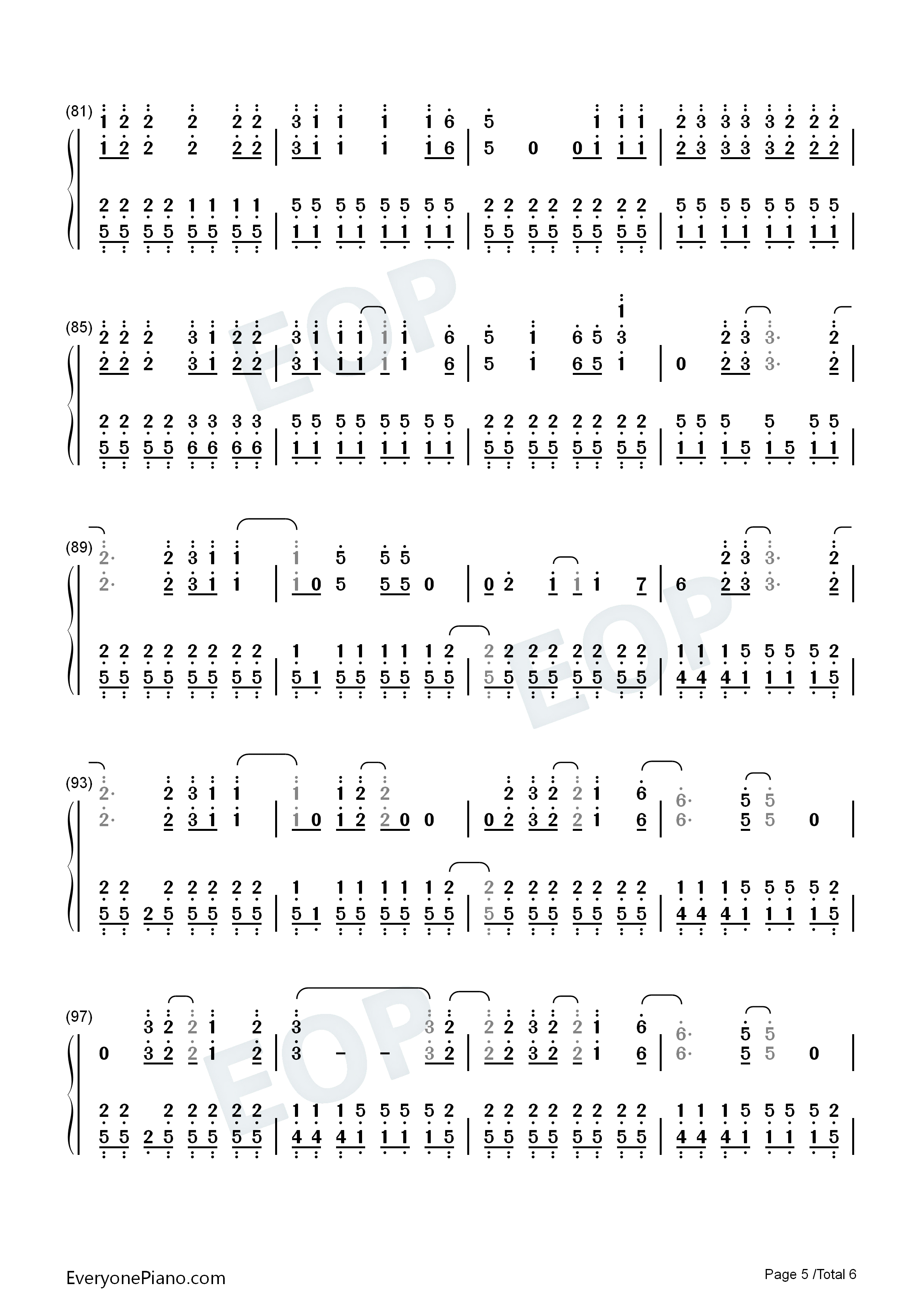 Dust钢琴简谱_Eli_Young_Band演唱