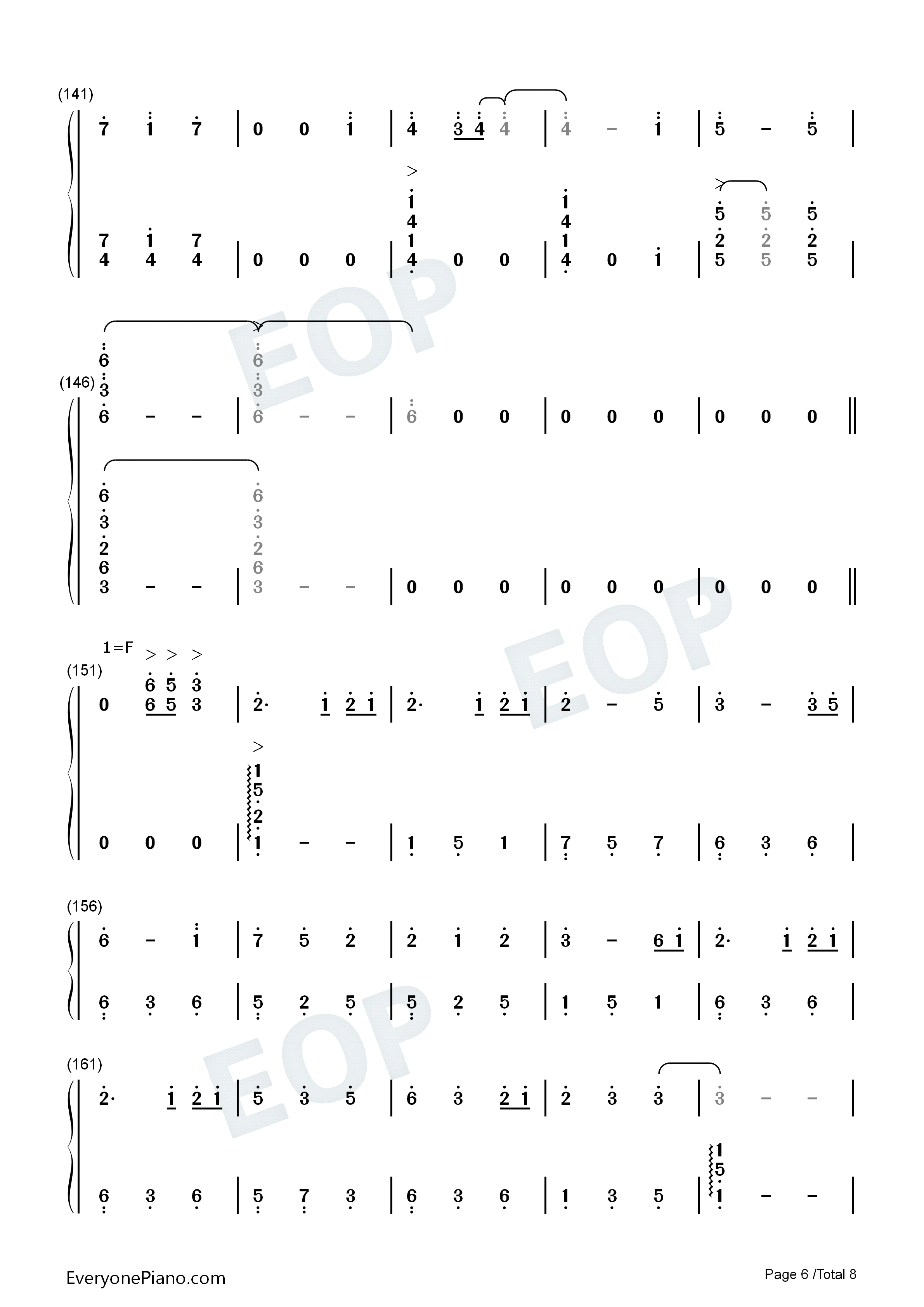 君とずっと…钢琴简谱_yu_yu演唱