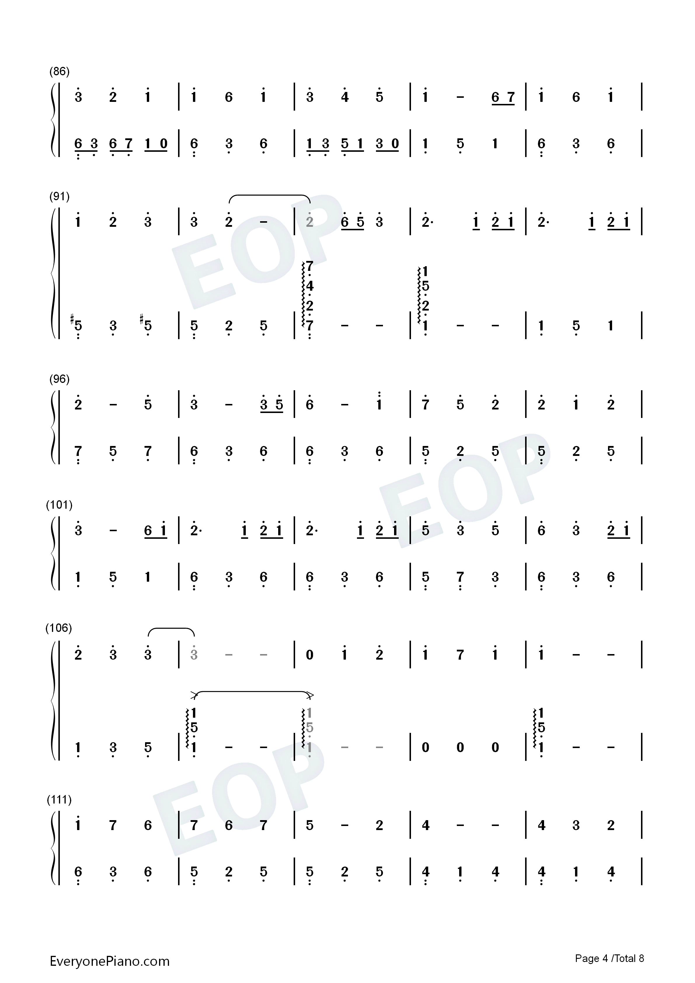 君とずっと…钢琴简谱_yu_yu演唱