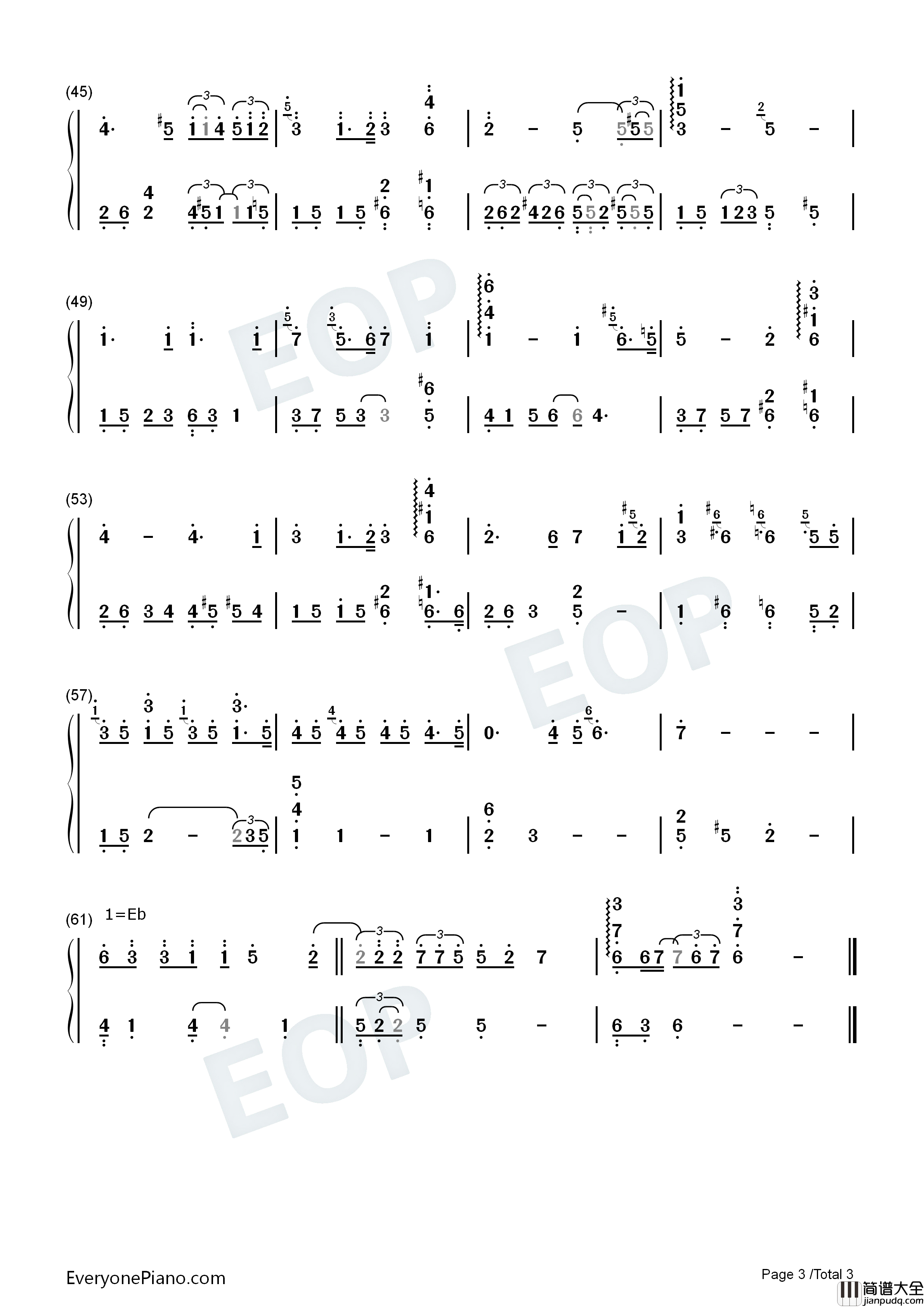 Over_The_Rainbow钢琴简谱_Nana_Mouskouri演唱