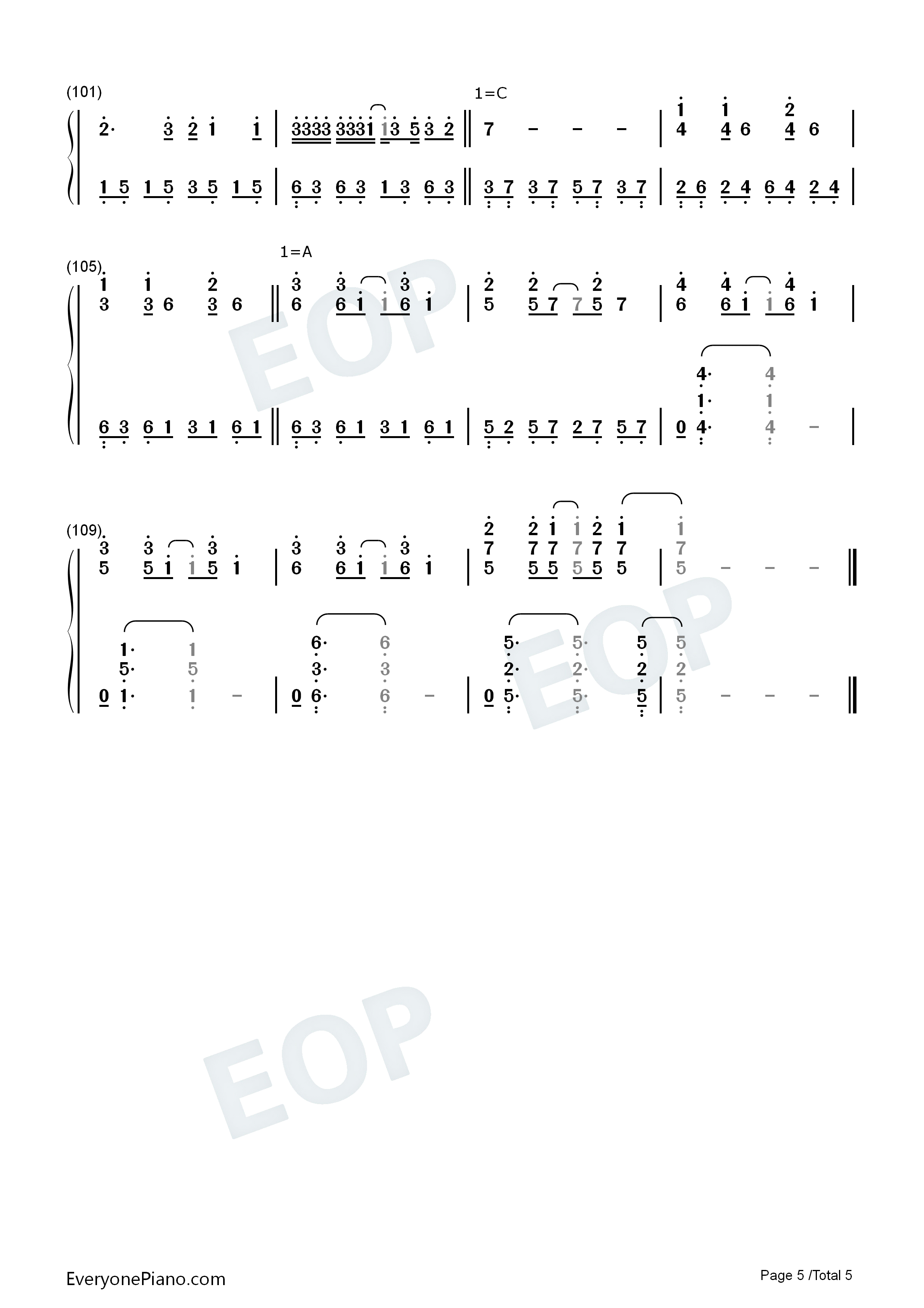 Pompeii简单版钢琴简谱_Bastille演唱