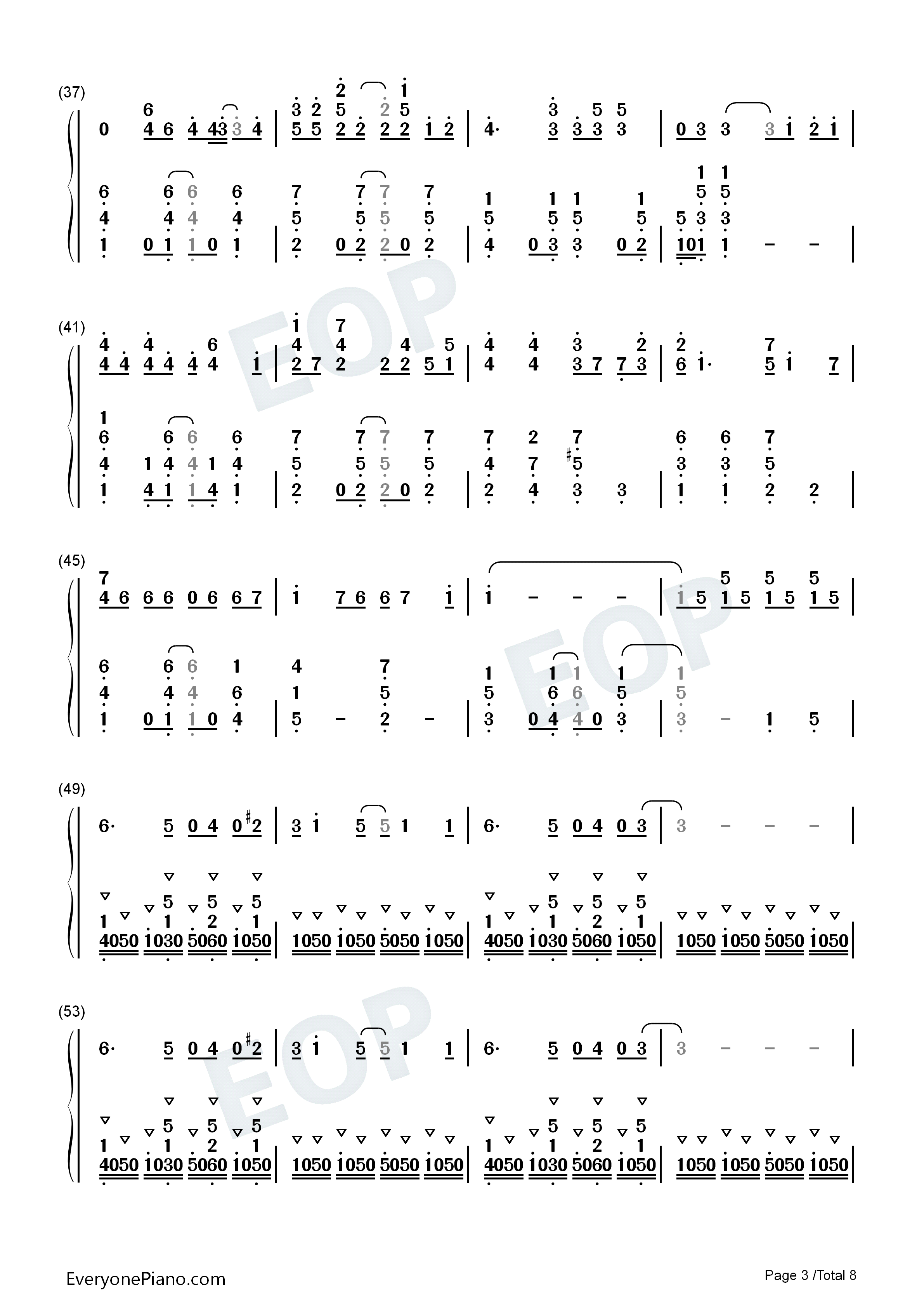 光と影のロマン钢琴简谱_宇德敬子演唱