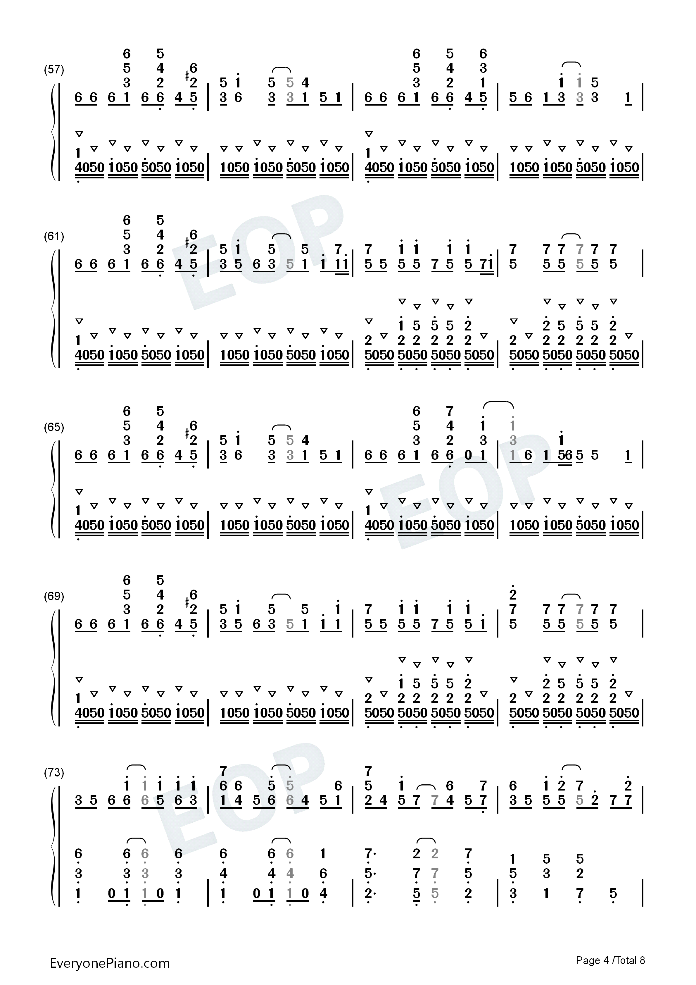 光と影のロマン钢琴简谱_宇德敬子演唱
