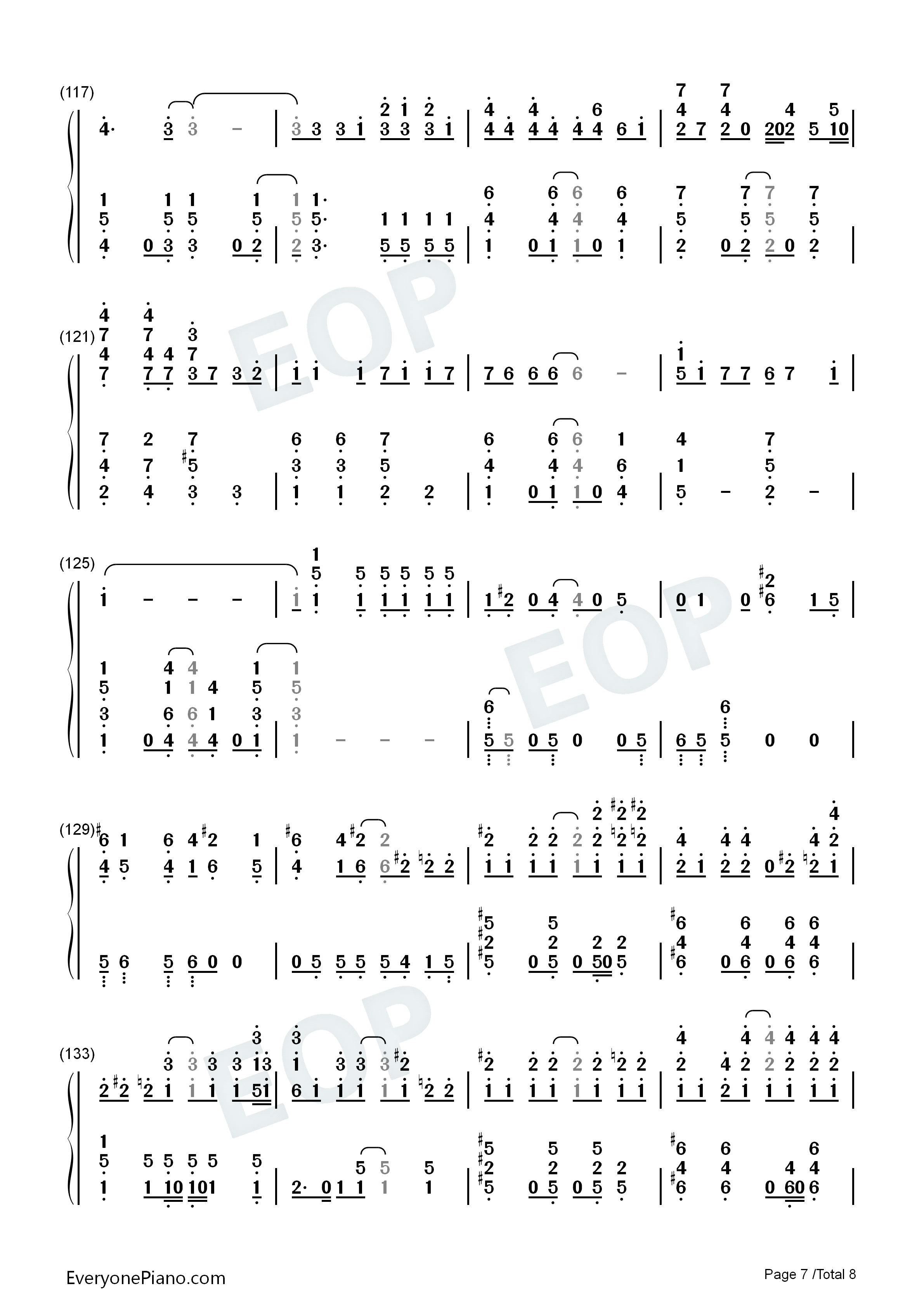 光と影のロマン钢琴简谱_宇德敬子演唱