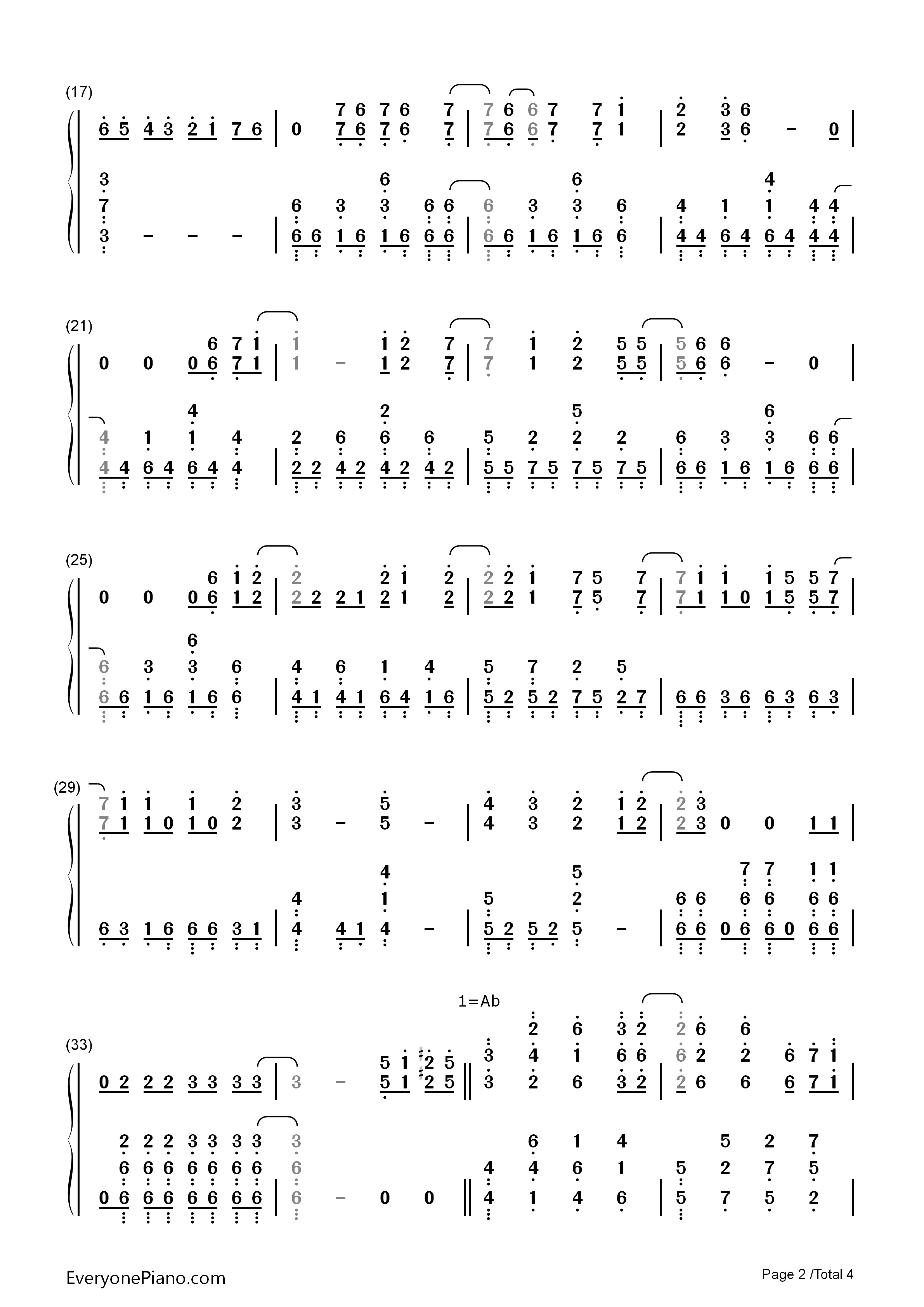 Skyreach钢琴简谱_雨宫天演唱