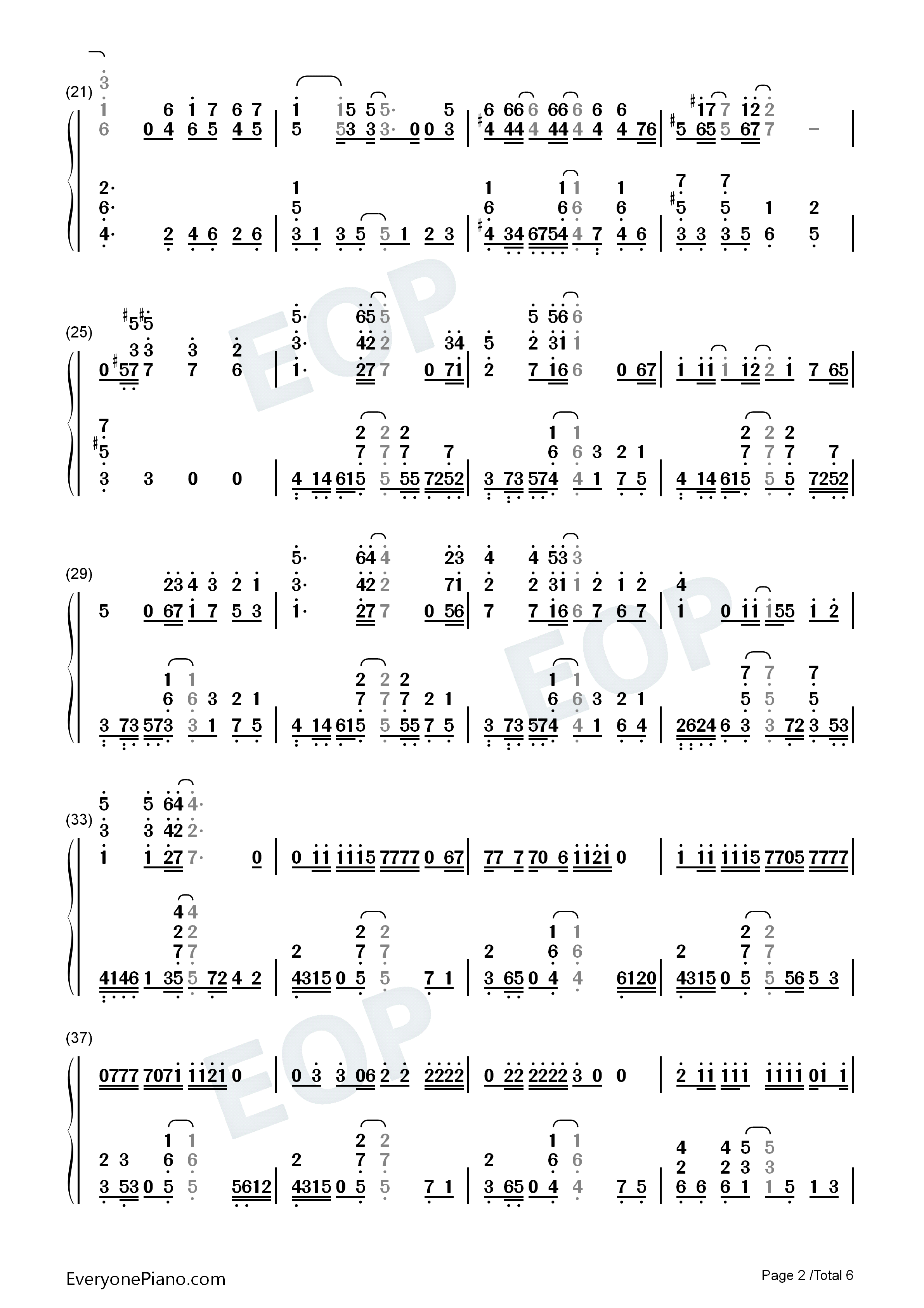 涙のアトが消える頃钢琴简谱_V6演唱