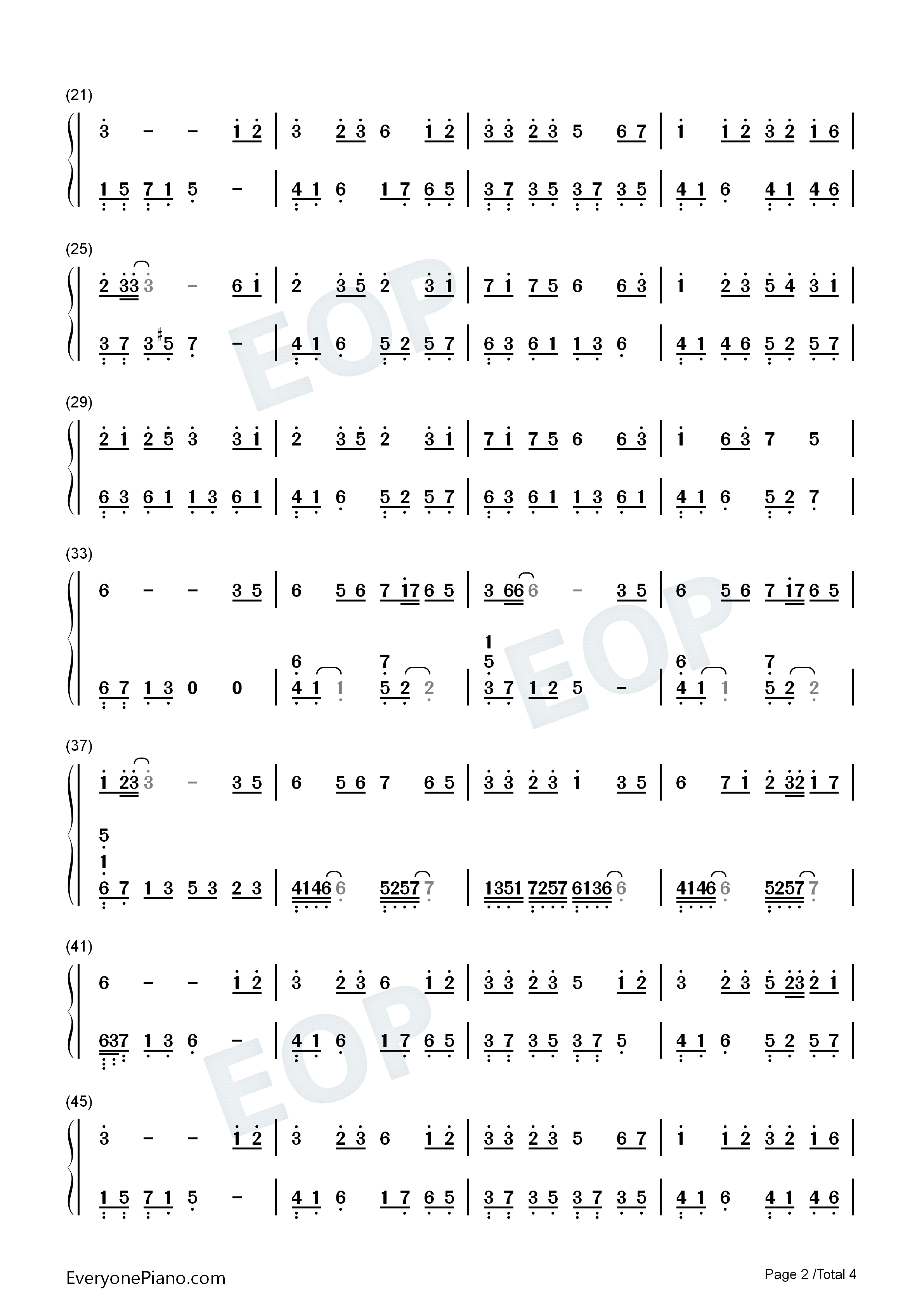 百恋歌钢琴简谱_高杉さと美演唱