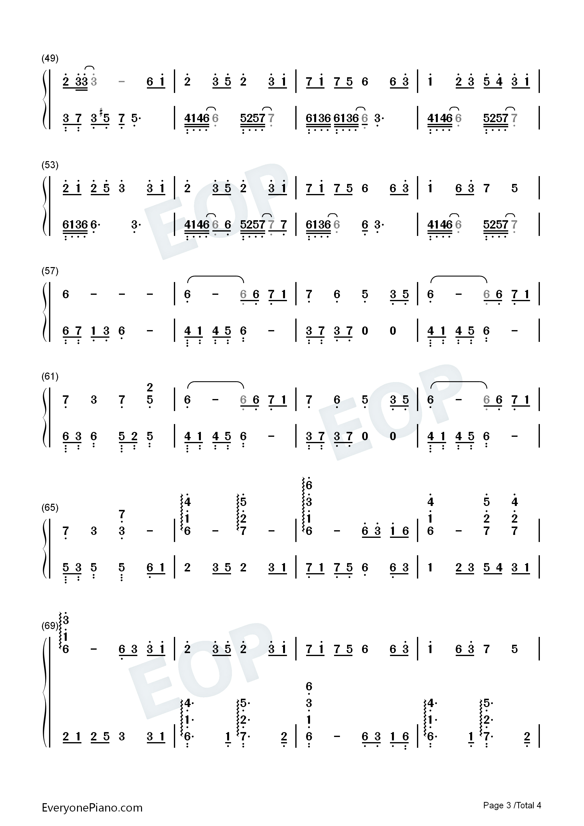 百恋歌钢琴简谱_高杉さと美演唱