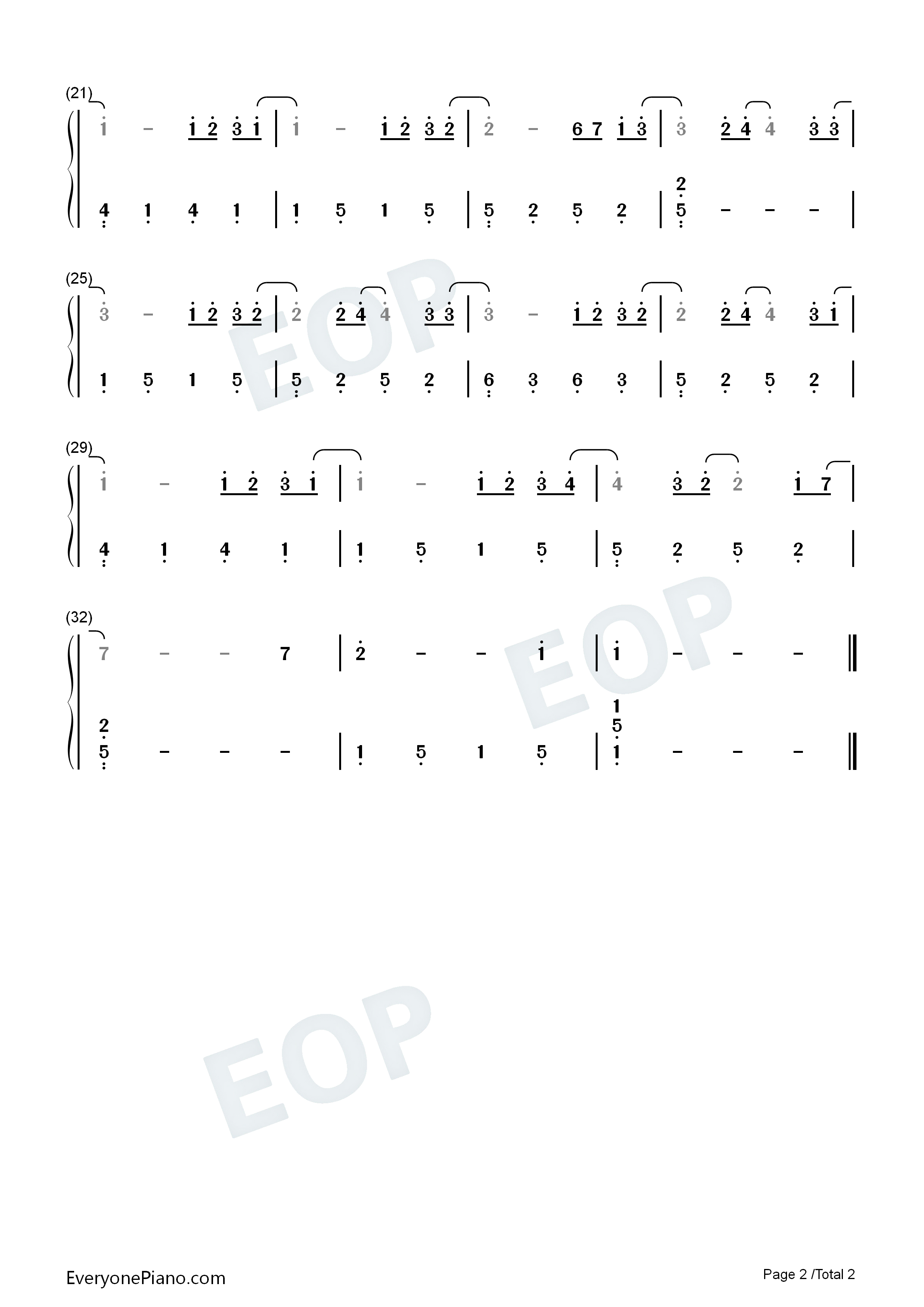 全世界在你身后钢琴简谱_都智文演唱