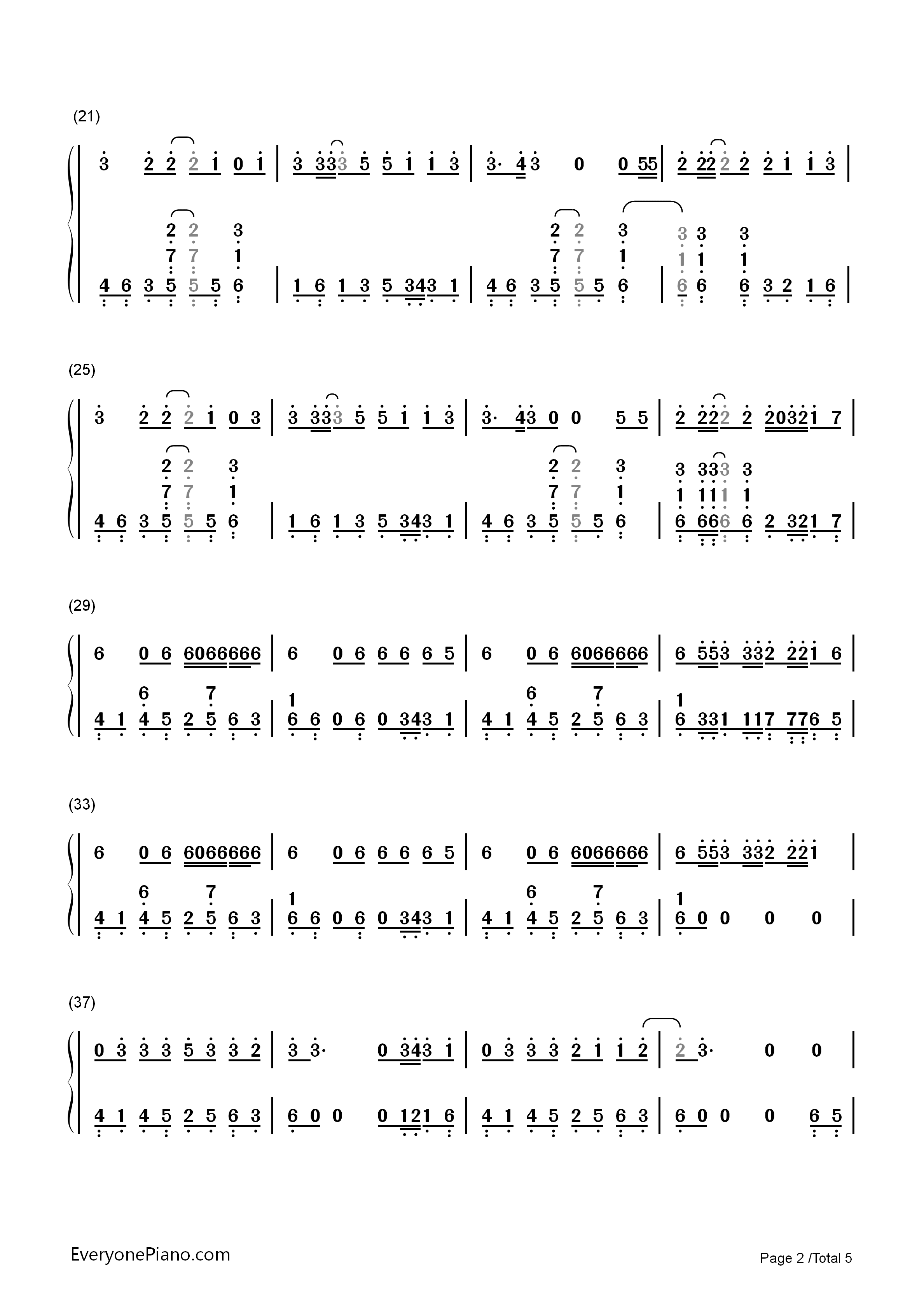 Maps钢琴简谱_Maroon_5演唱