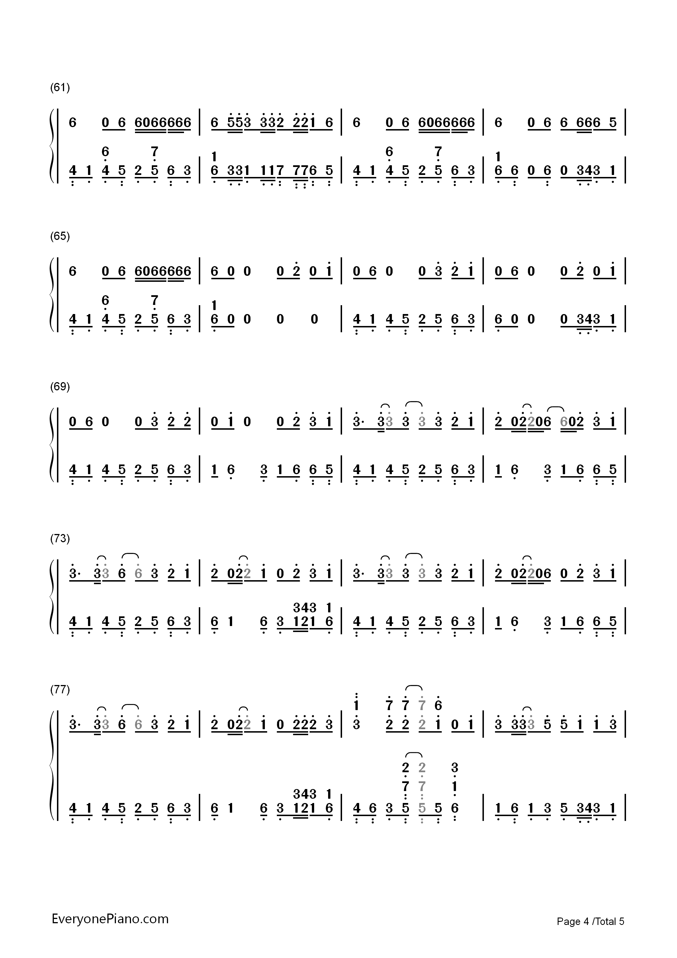 Maps钢琴简谱_Maroon_5演唱